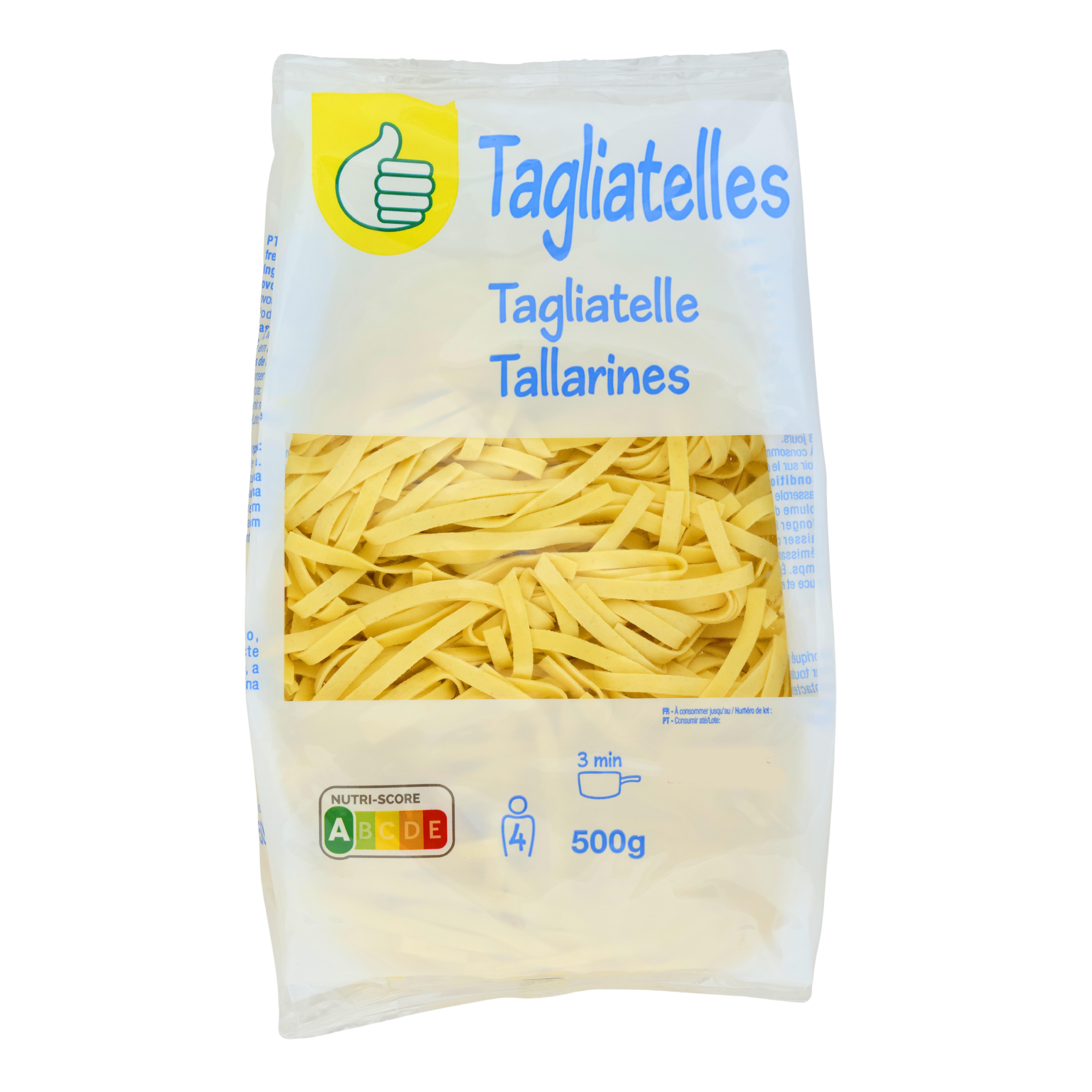 Voir la diapositive 5 : POUCE Tagliatelles 4 parts 500g