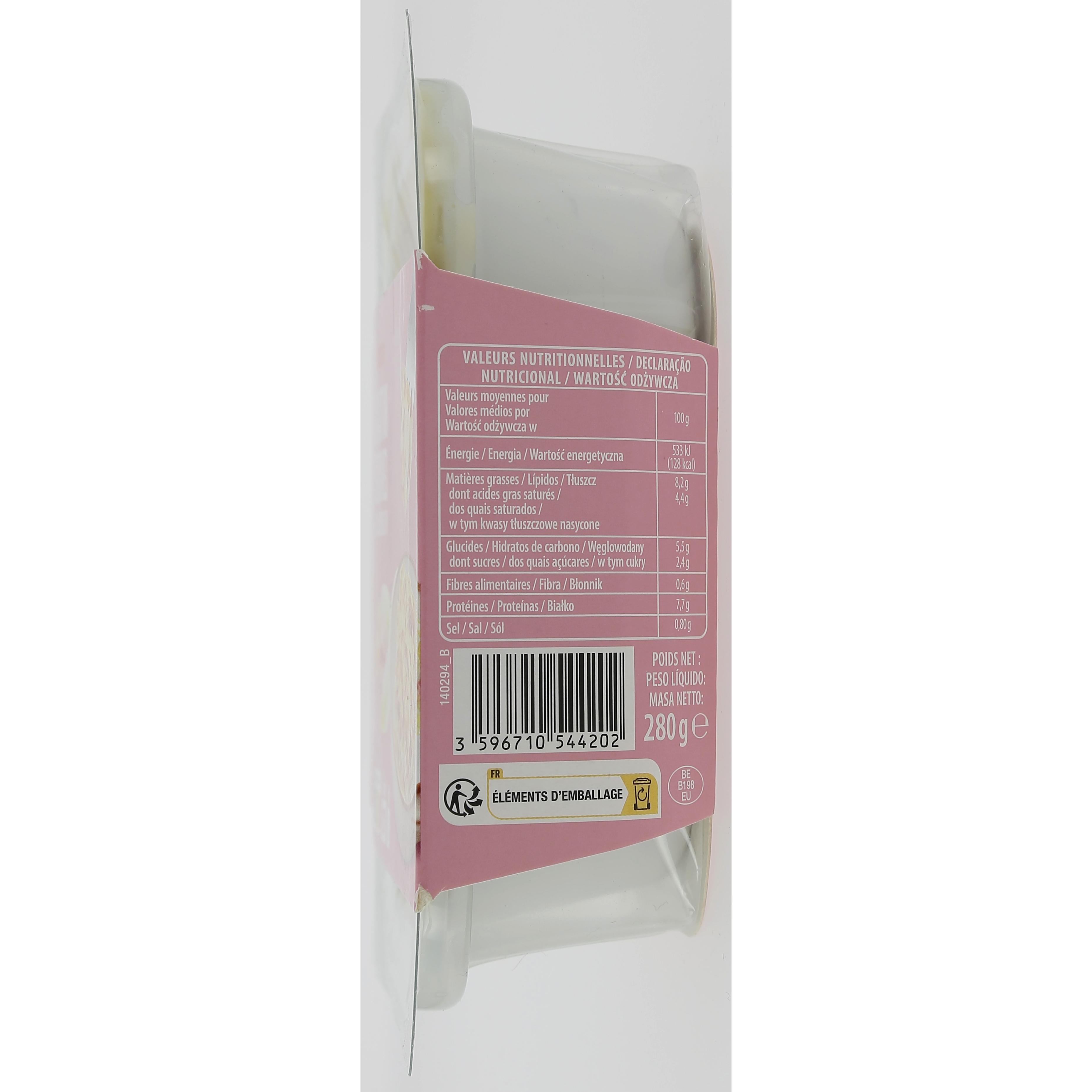 Voir la diapositive 3 : AUCHAN Gratin d'endives au jambon 1 part 280g