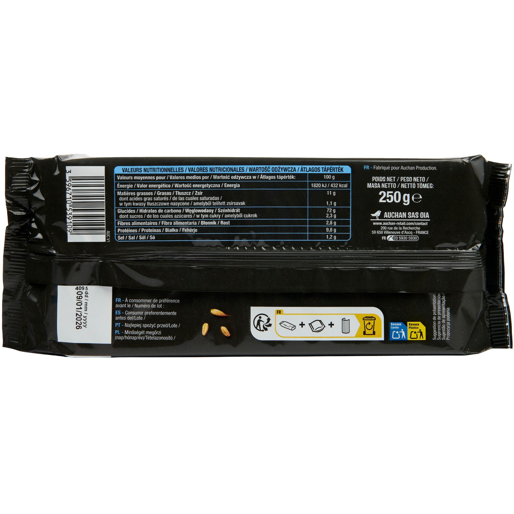 Voir la diapositive 4 : AUCHAN Crackers nature 250g