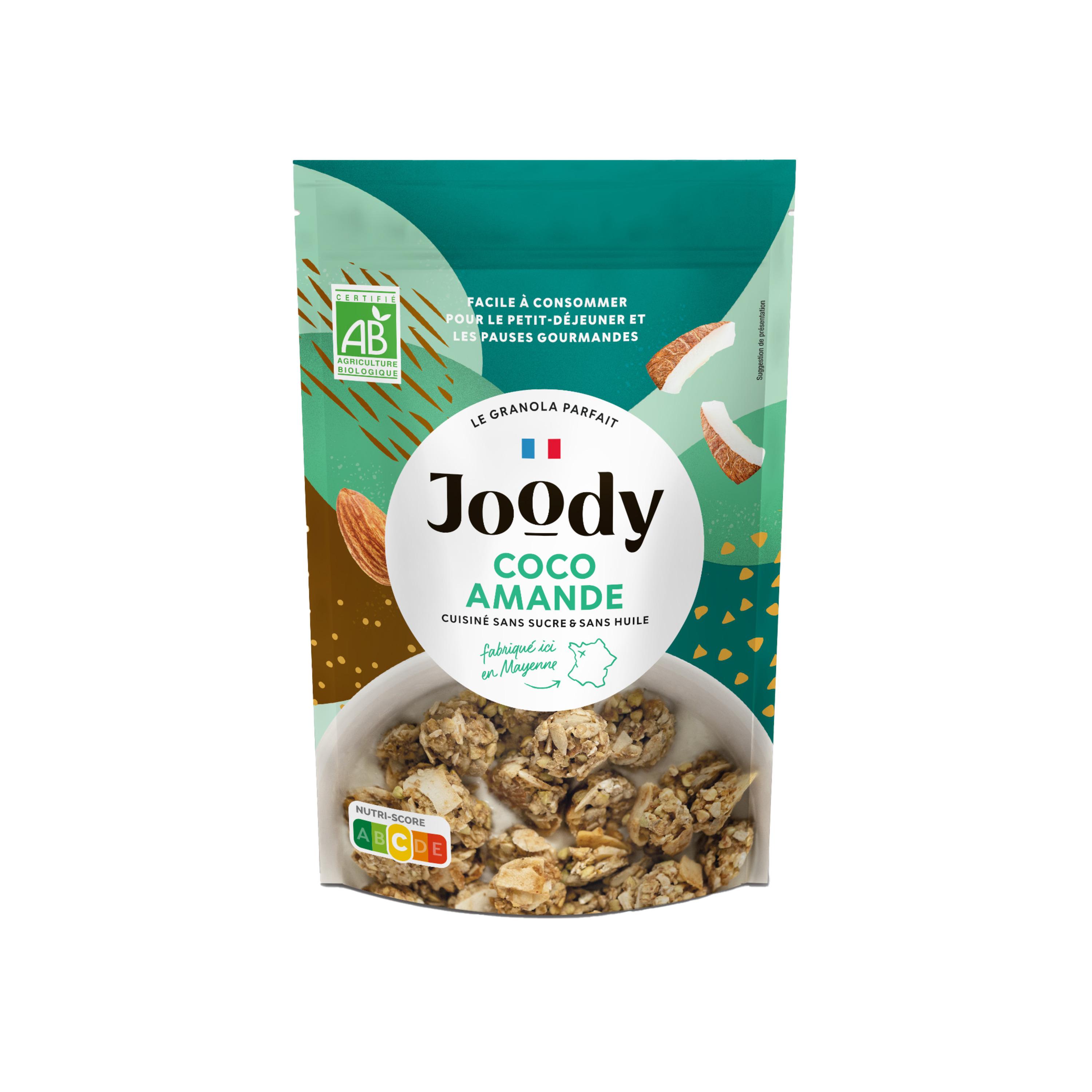 JOODY Granola bio à la noix de coco et aux amandes 300g