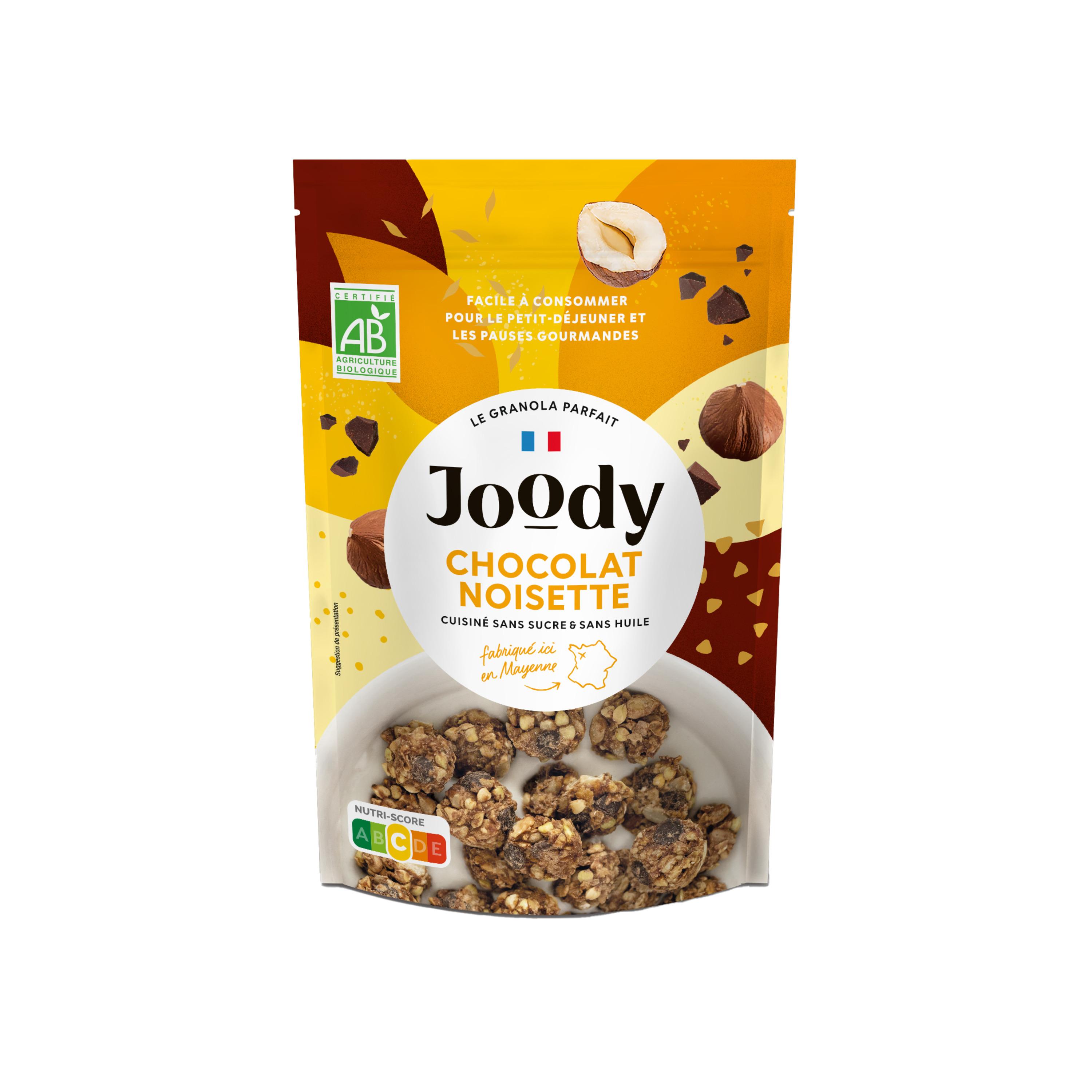JOODY Granola bio au chocolat et noisette 300g