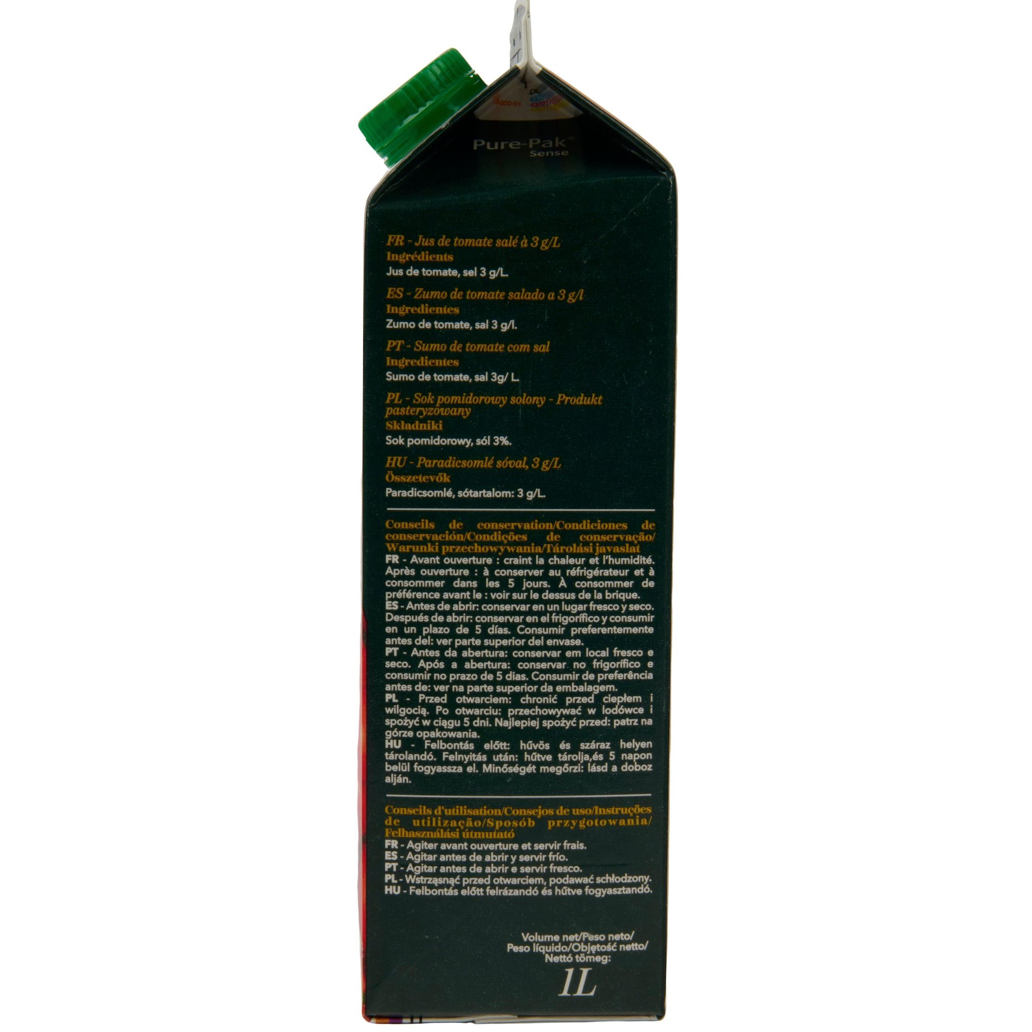 Voir la diapositive 5 : AUCHAN Jus de tomate de Marmande en brique 1l