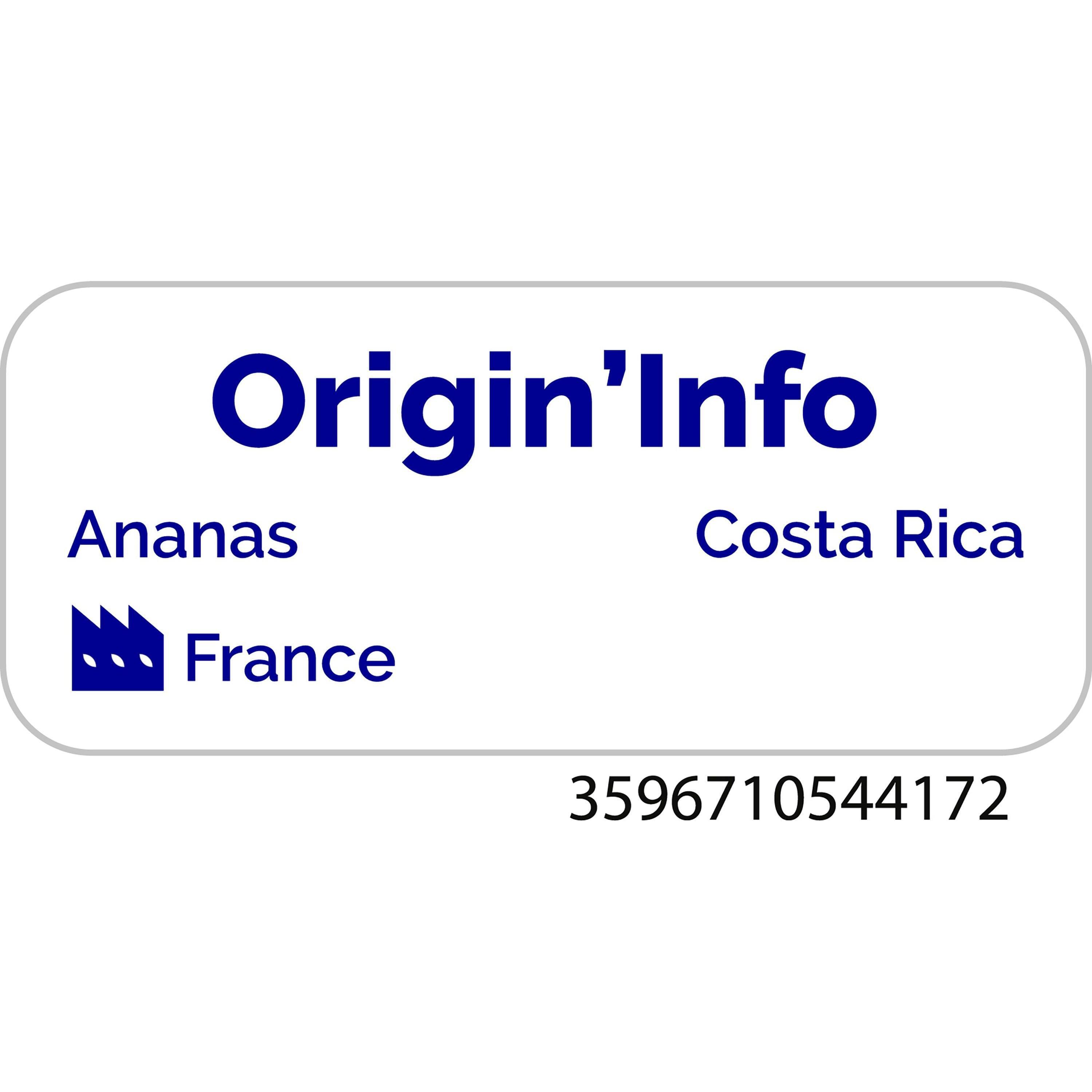 Voir la diapositive 4 : AUCHAN COLLECTION Jus d'ananas du Costa Rica brique 1l