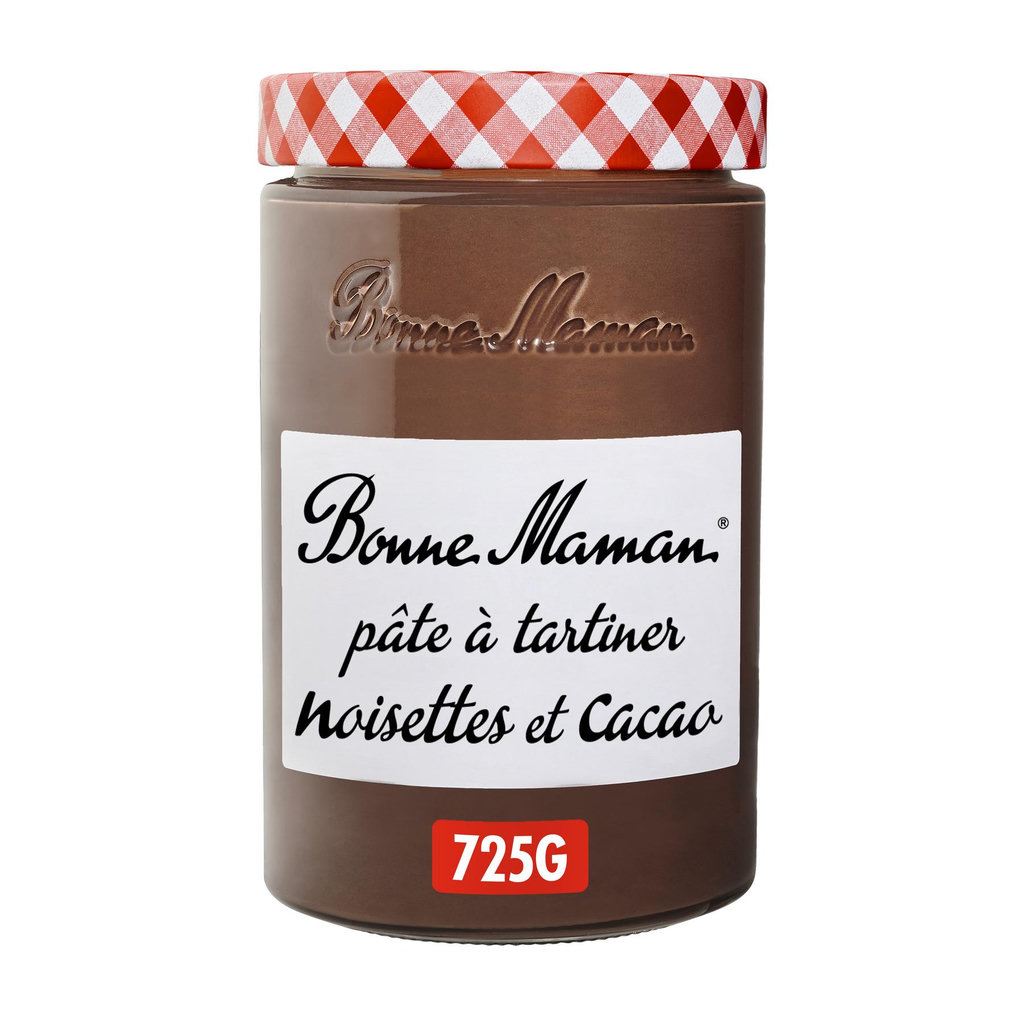 BONNE MAMAN Pâte à tartiner noisettes et cacao 725g