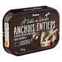 Voir la diapositive 2 : AUCHAN TERROIR Anchois entiers à l'huile d'olive extra vierge A table en Vendée 115g
