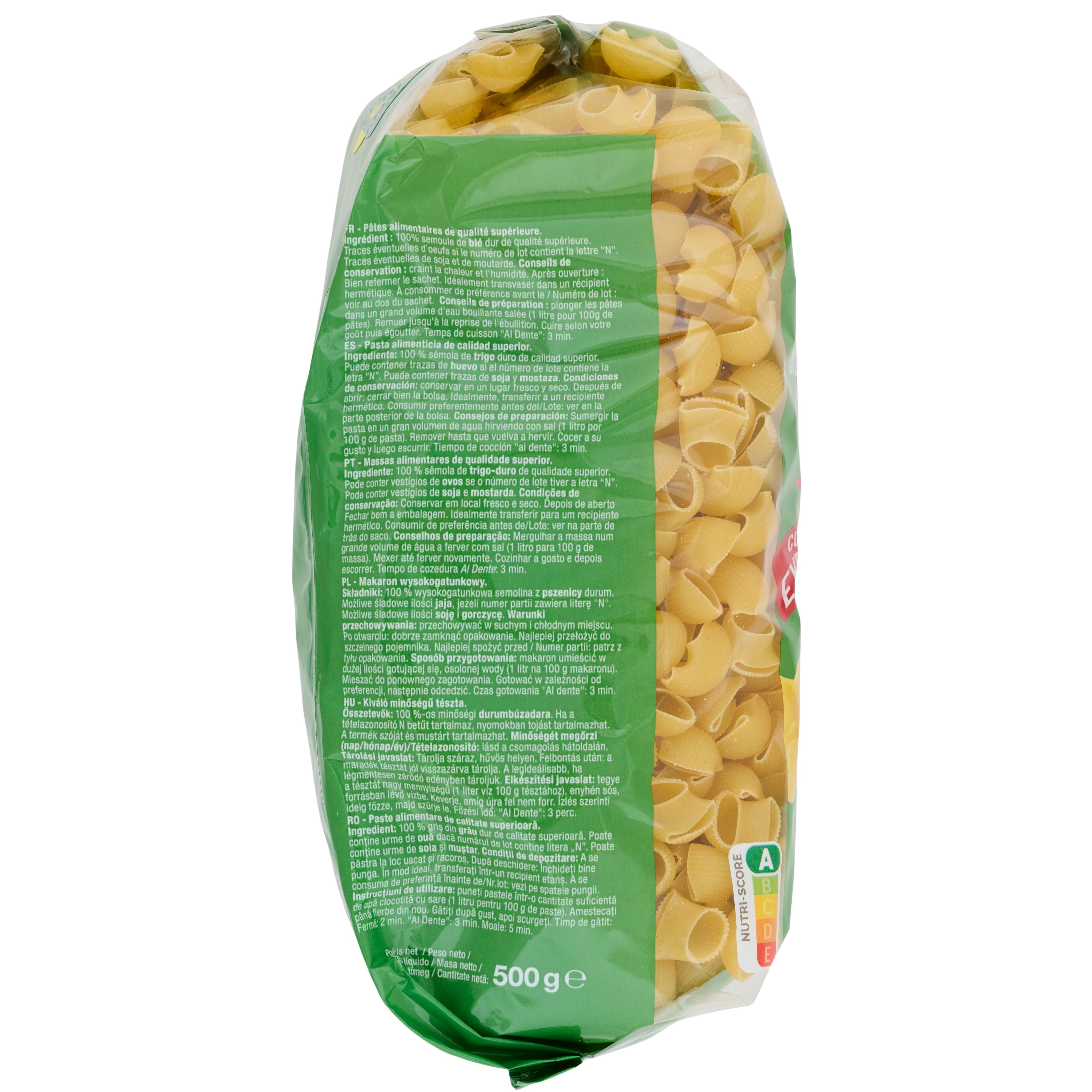 Voir la diapositive 4 : AUCHAN Pipe rigate cuisson rapide 3min 500g