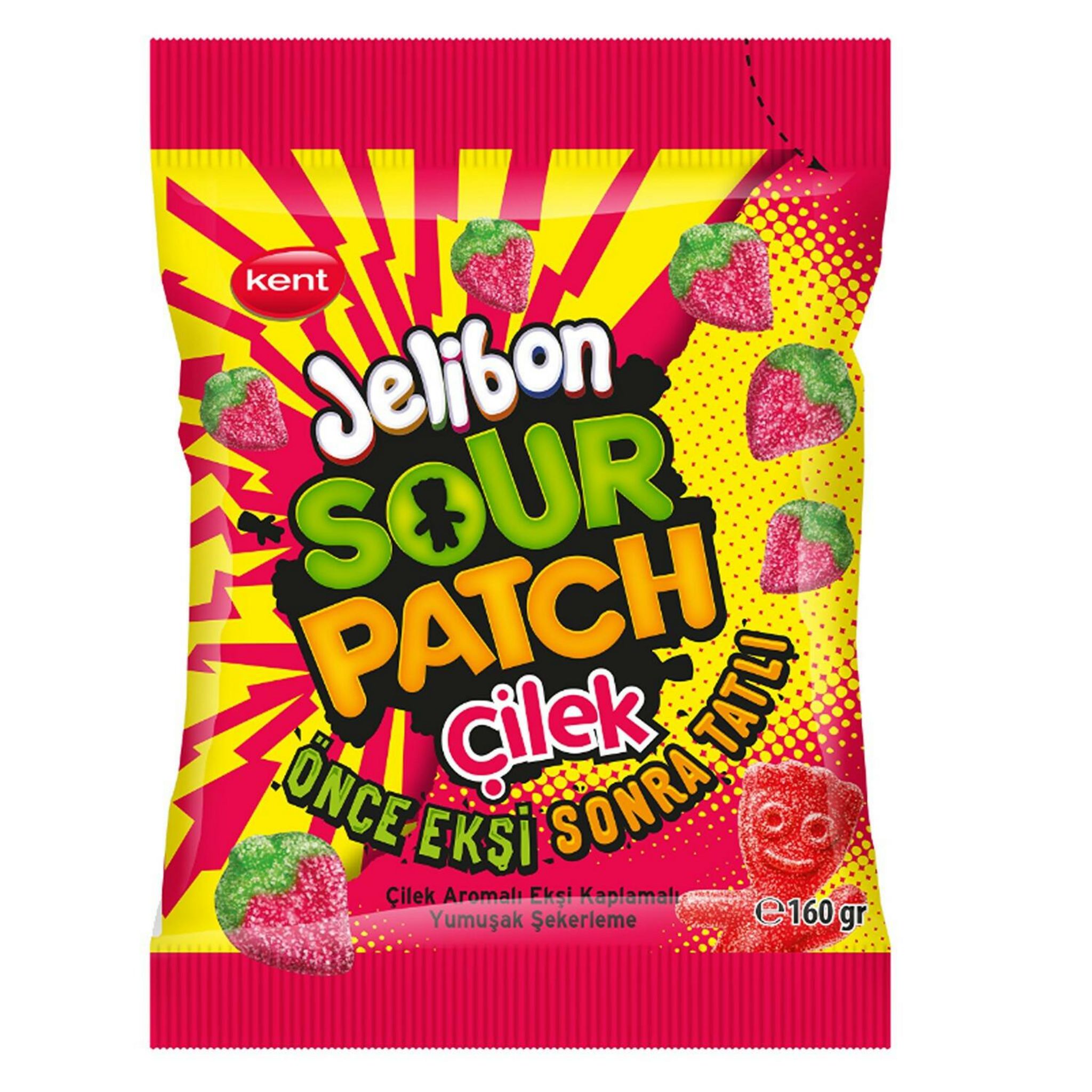 Jelibon Sour Patch saveur fraise 160g