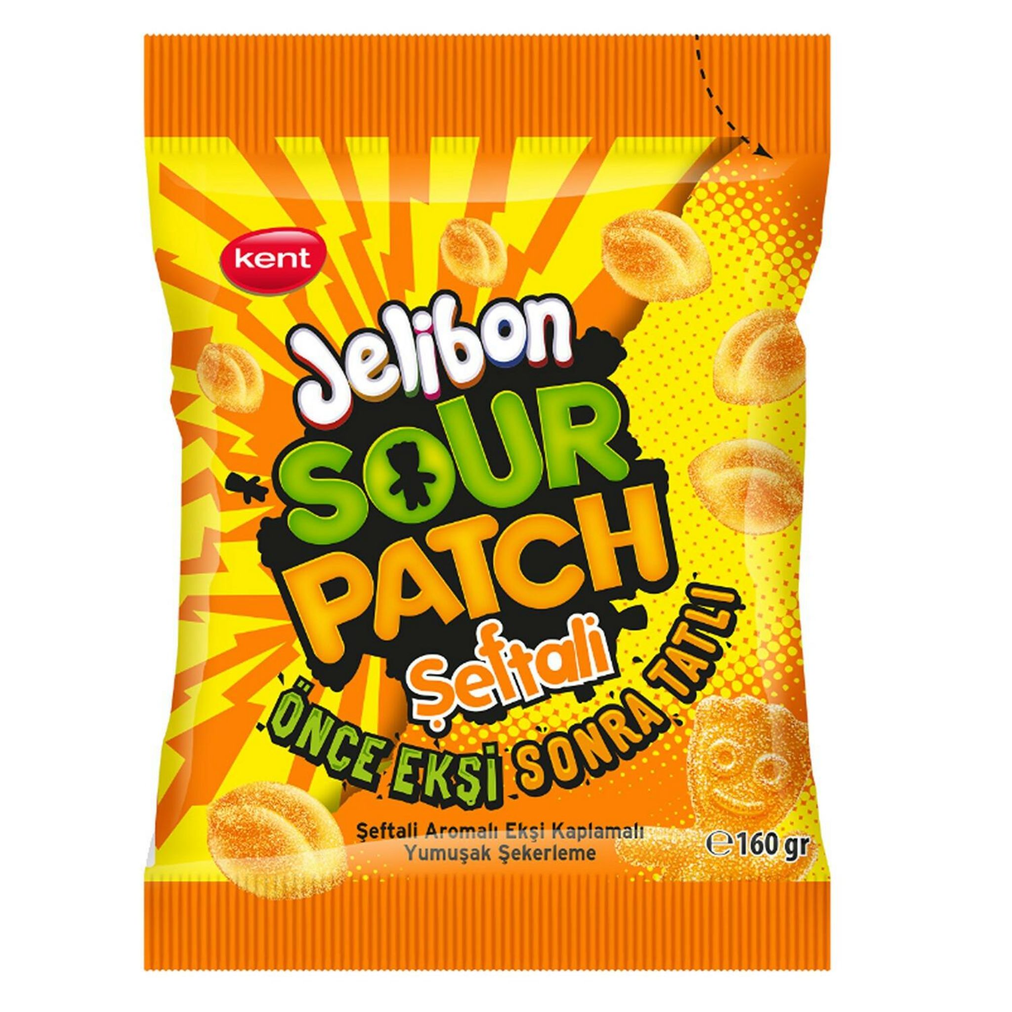 Jelibon Sour Patch saveur pêche 160g