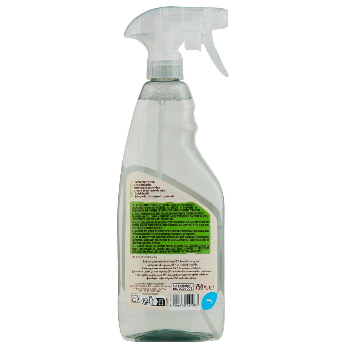 AUCHAN BETTER LIFE Spray vitres 750ml