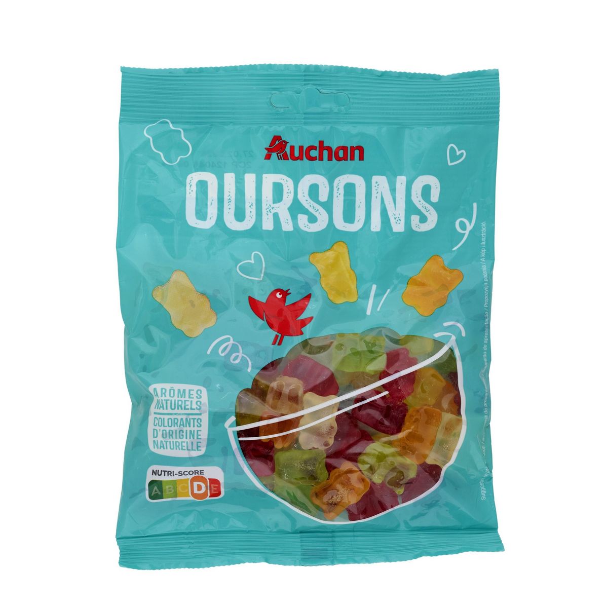 AUCHAN Bonbons oursons gélifiés 200g