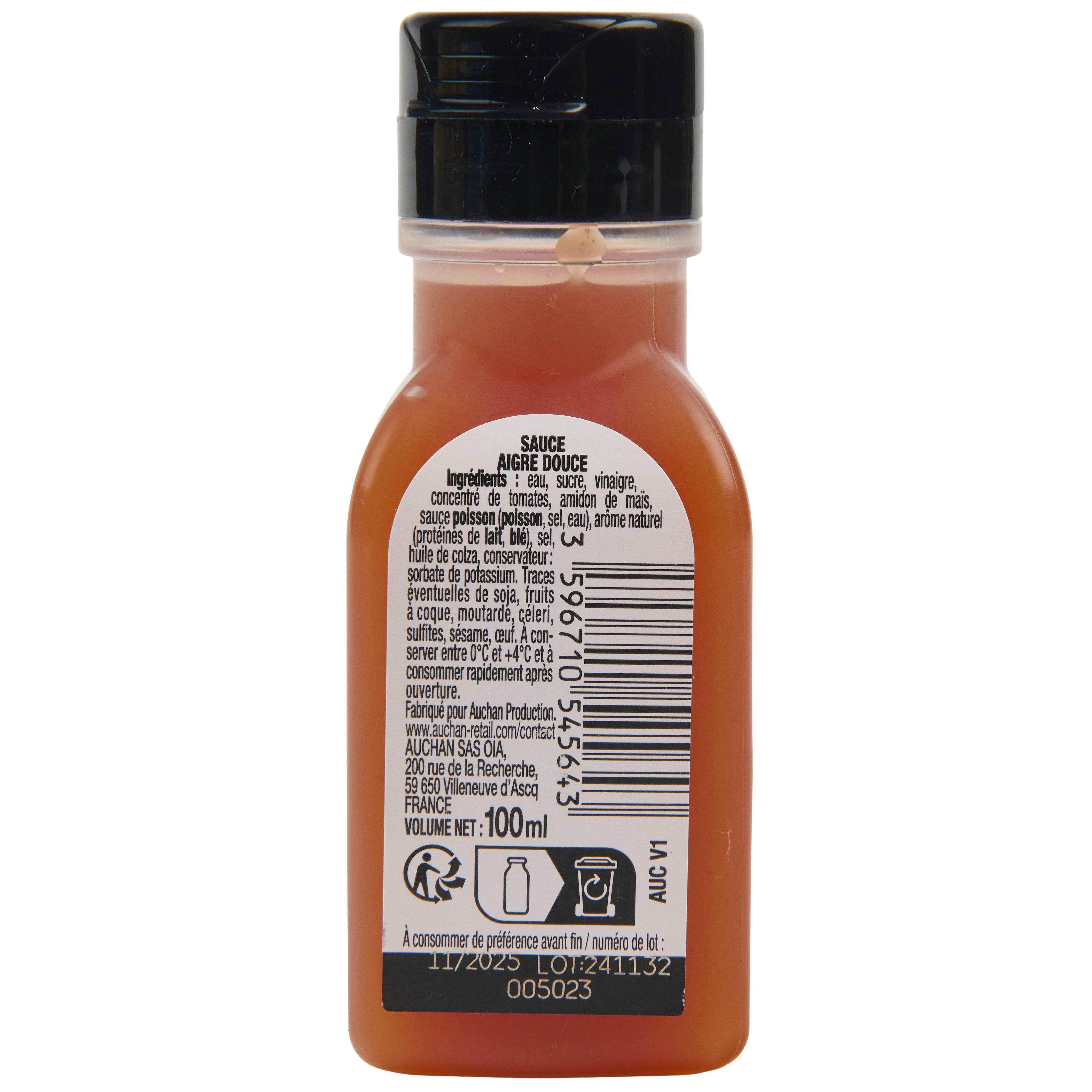 Voir la diapositive 3 : AUCHAN Sauce aigre douce 100 ml