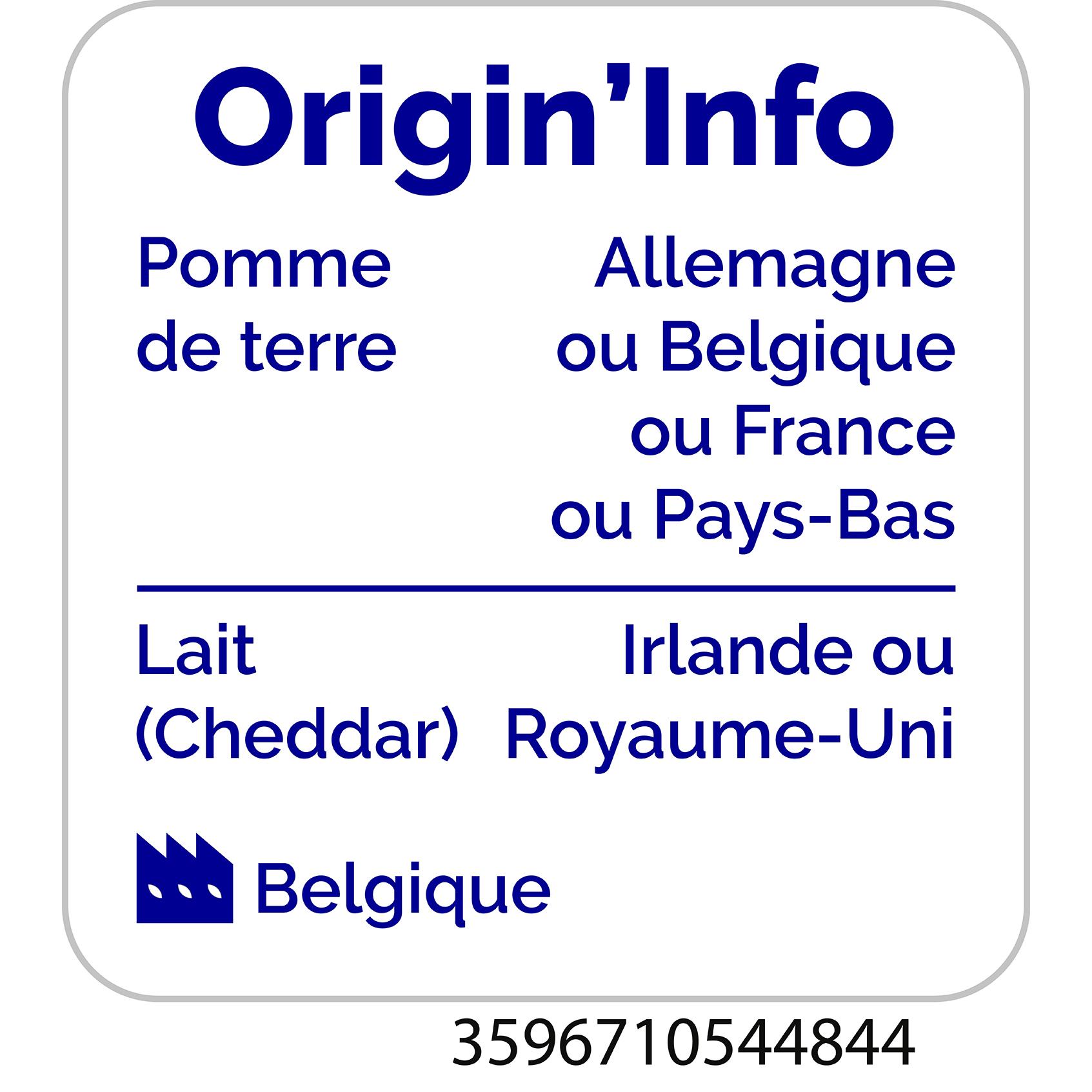 Voir la diapositive 2 : AUCHAN Rostinis au cheddar 750g