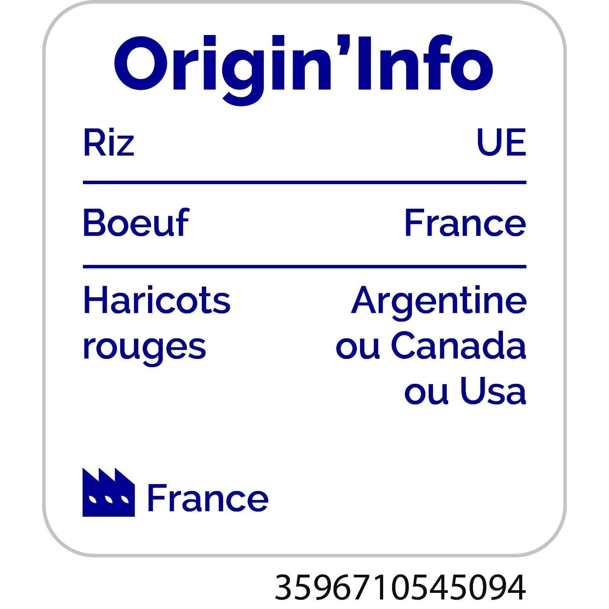 Voir la diapositive 2 : AUCHAN Chili con carne 900g