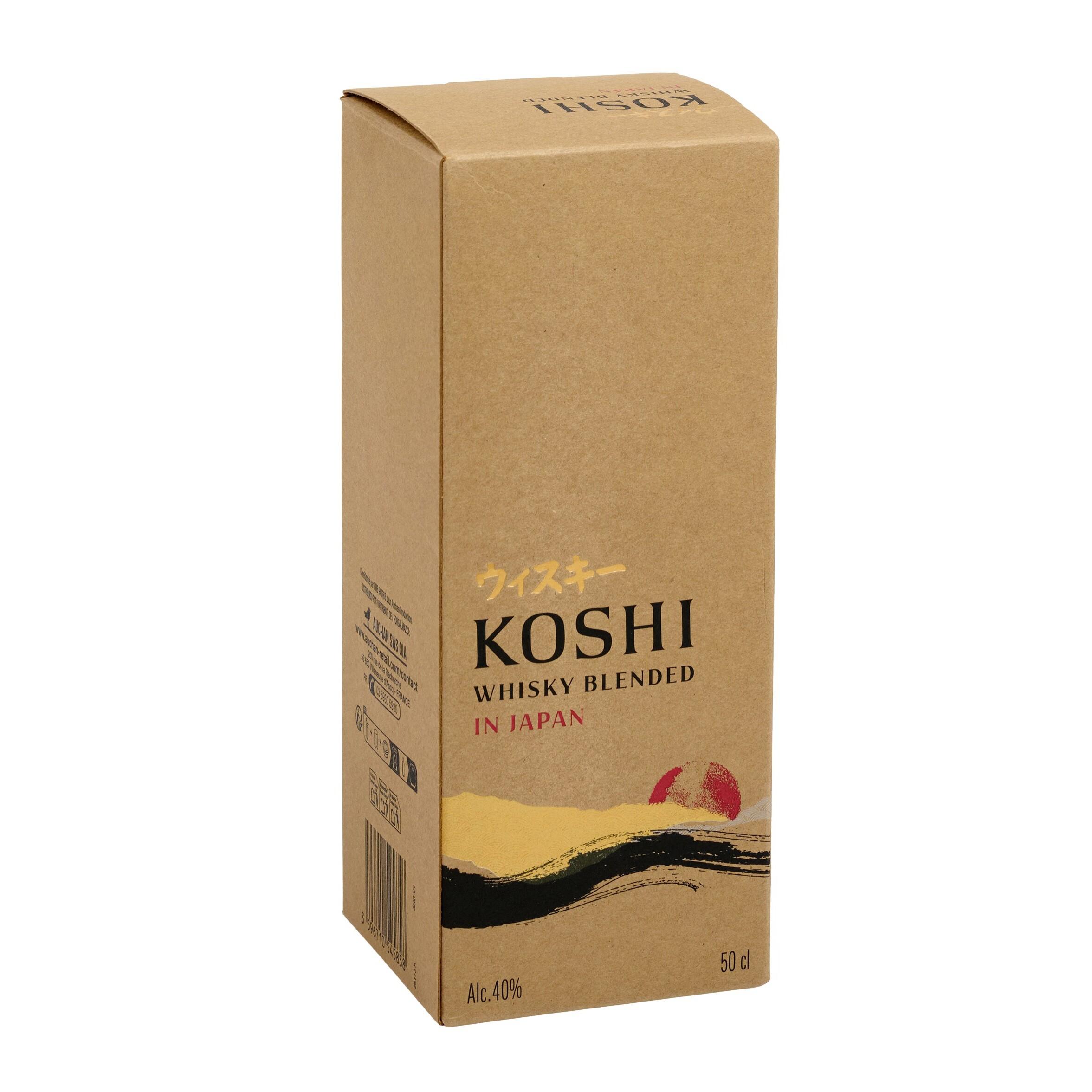 Voir la diapositive 2 : KOSHI Whisky blende japonais 40% 50cl