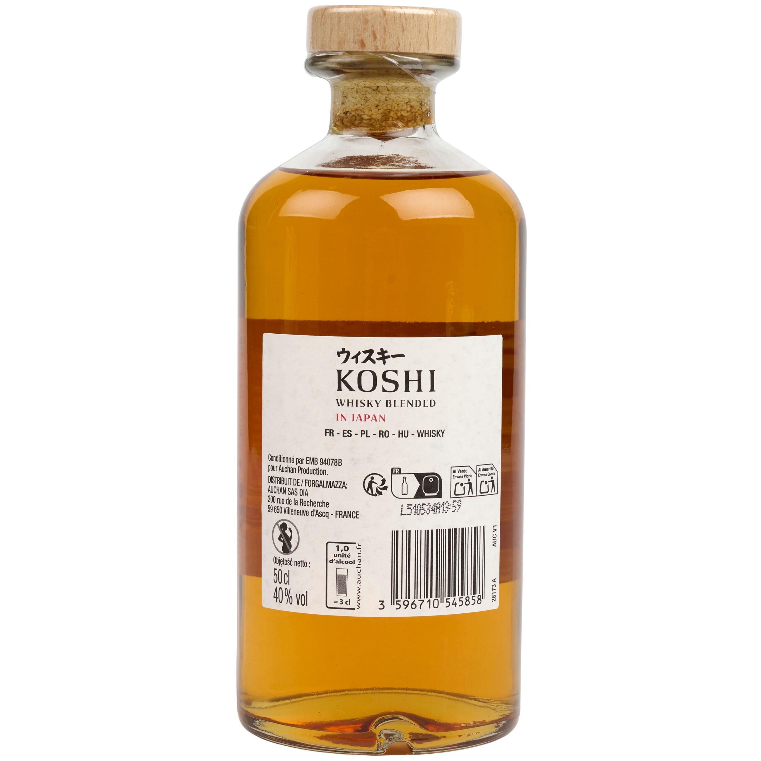 Voir la diapositive 3 : KOSHI Whisky blende japonais 40% 50cl