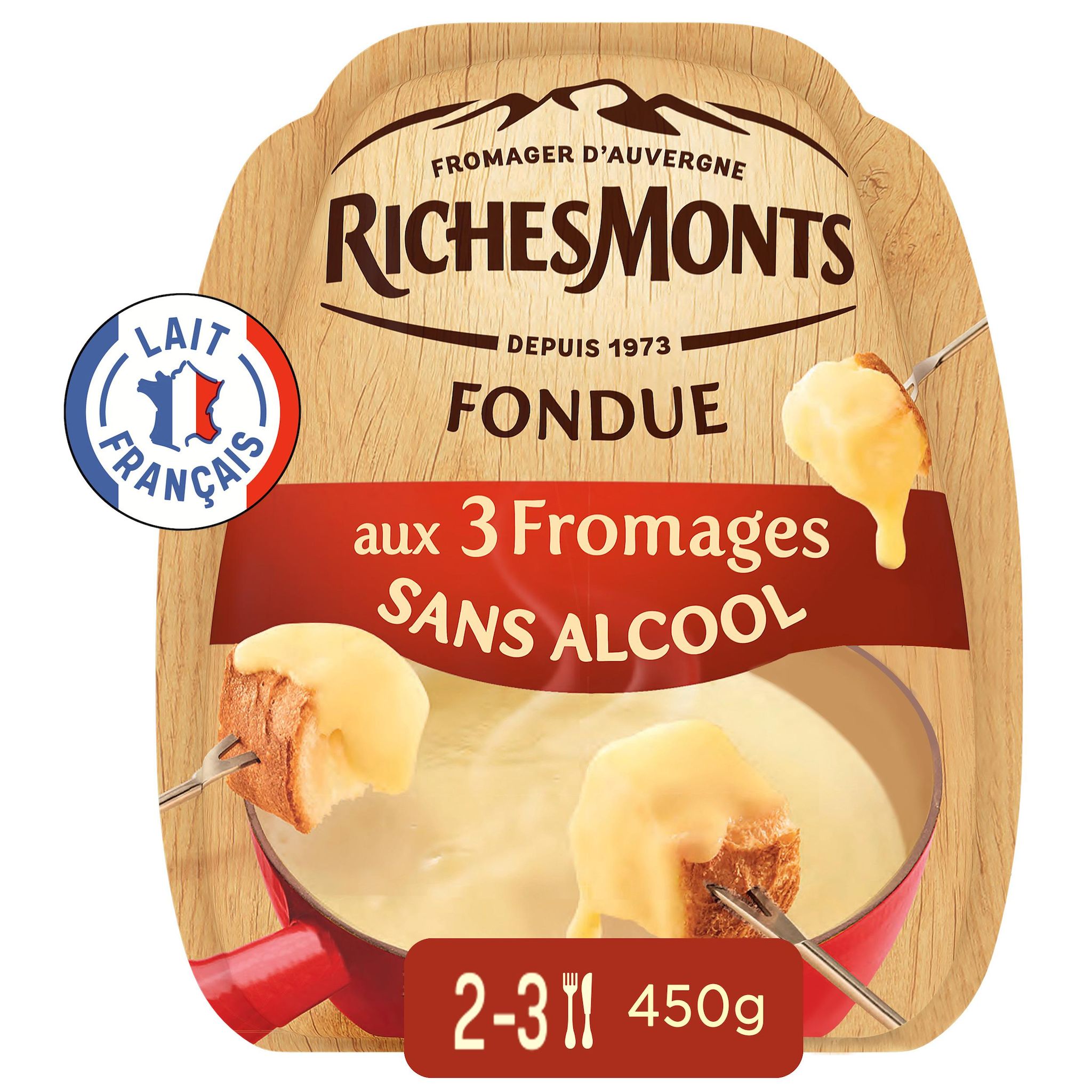 Voir la diapositive 2 : RICHESMONTS Fondue sans alcool 450g