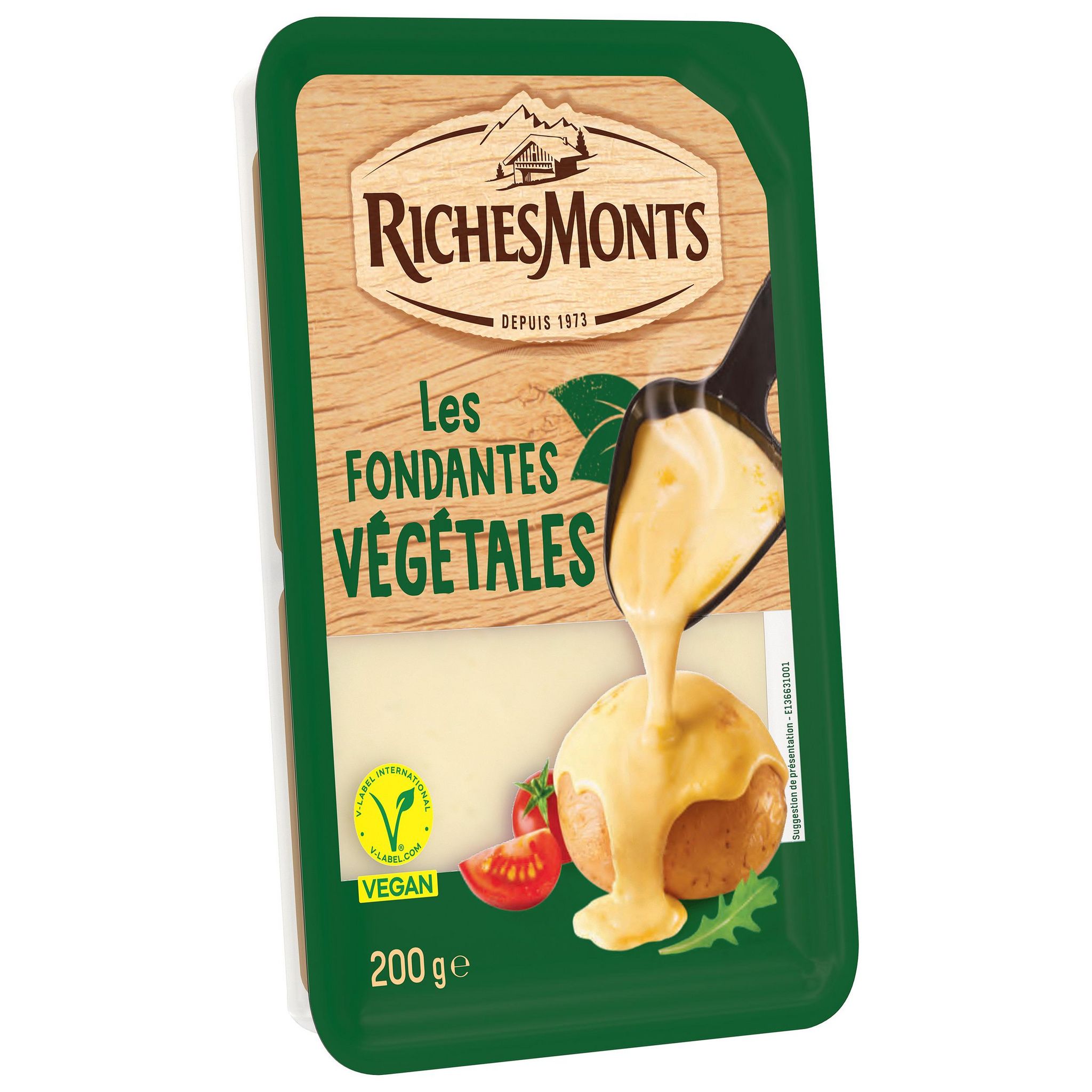 RICHESMONTS Fromage tranches végétales fondantes 200 g