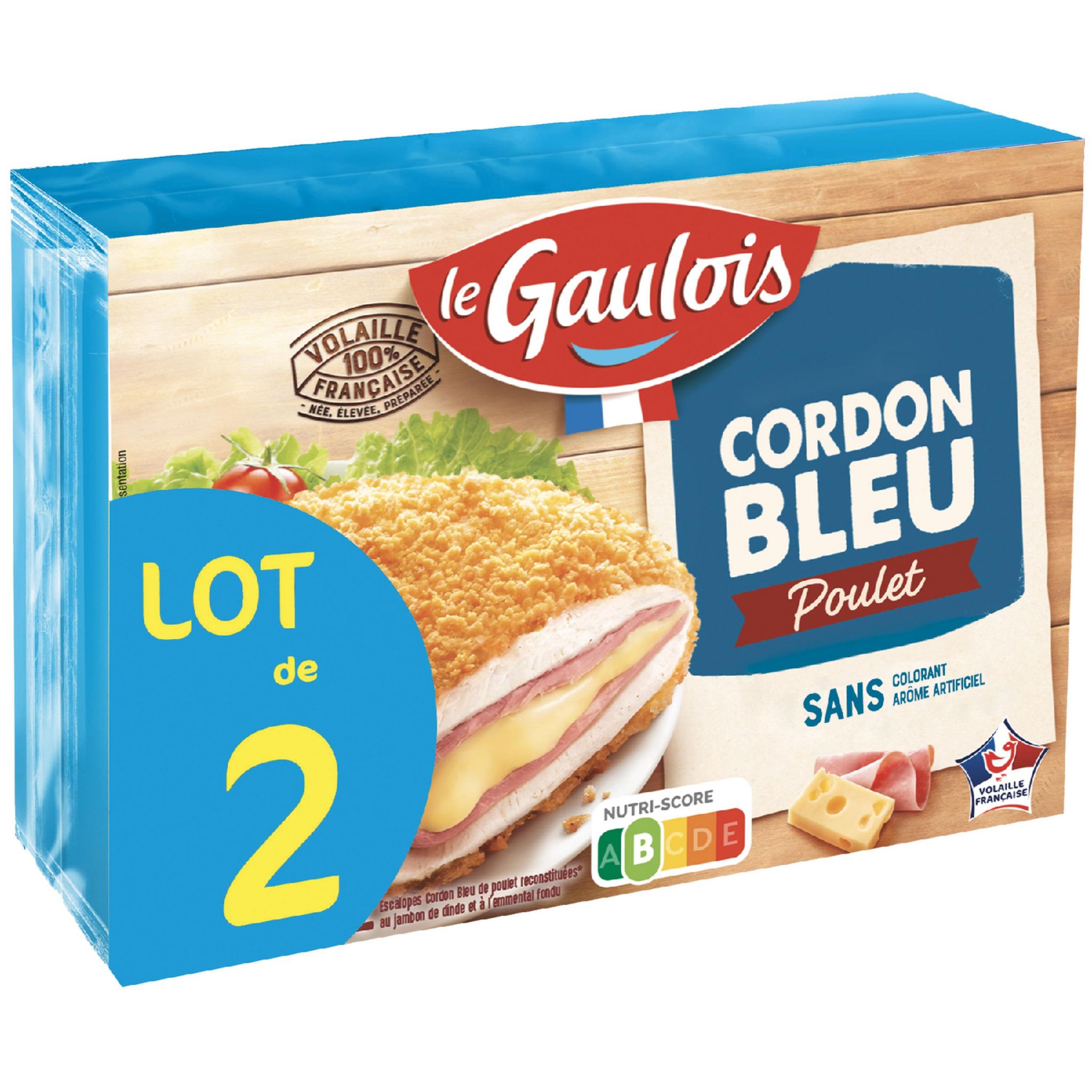 LE GAULOIS Cordon bleu poulet 4 pièces 400g