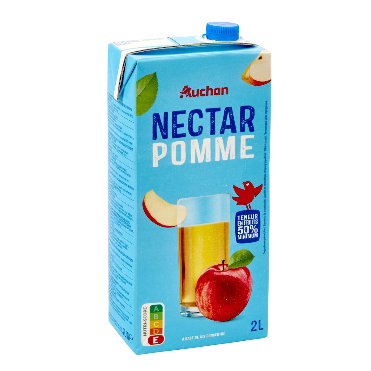 AUCHAN Nectar de pommes brique 2l