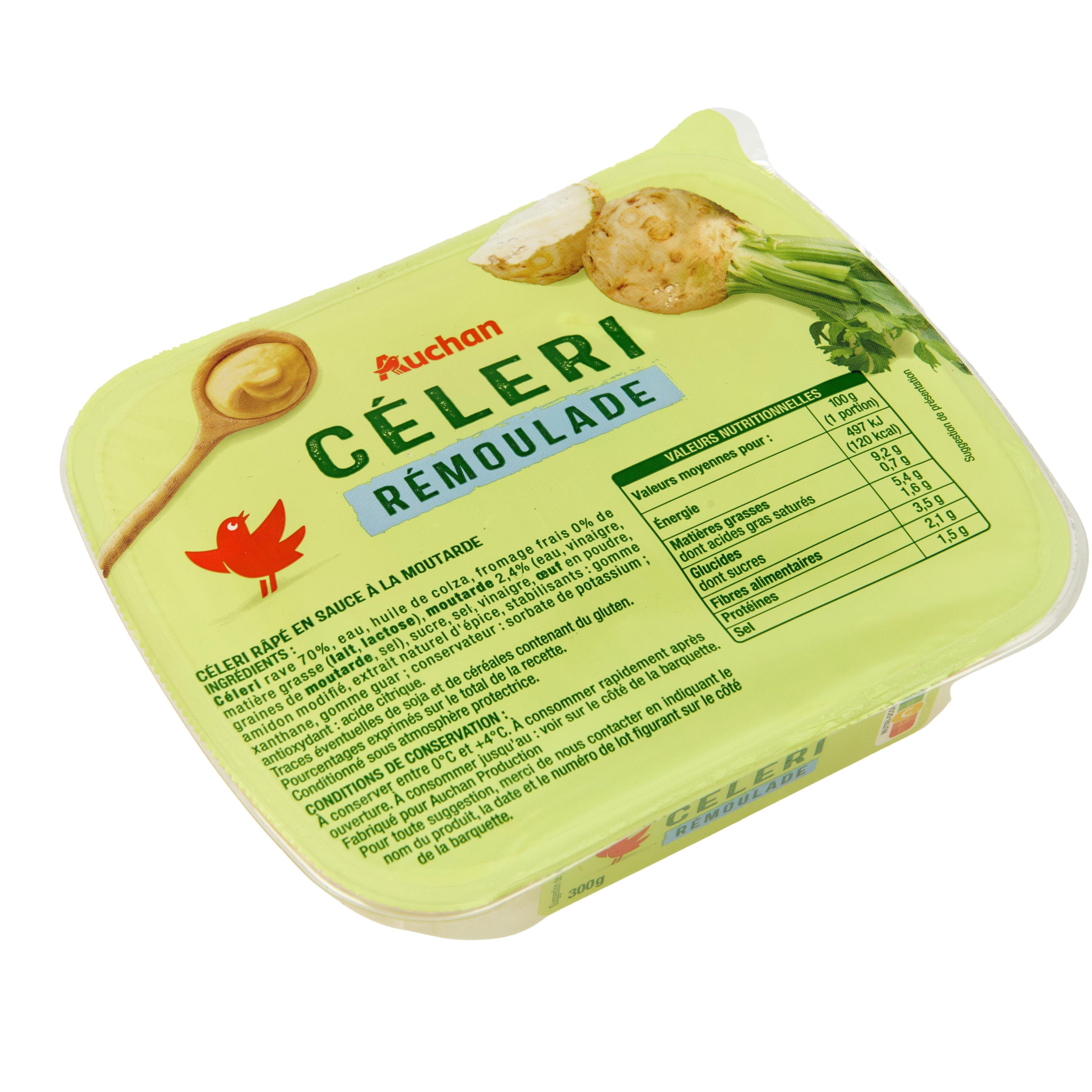 Voir la diapositive 2 : AUCHAN Céleri rémoulade 300g