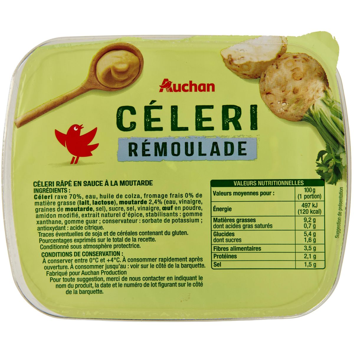 AUCHAN Céleri rémoulade 1kg