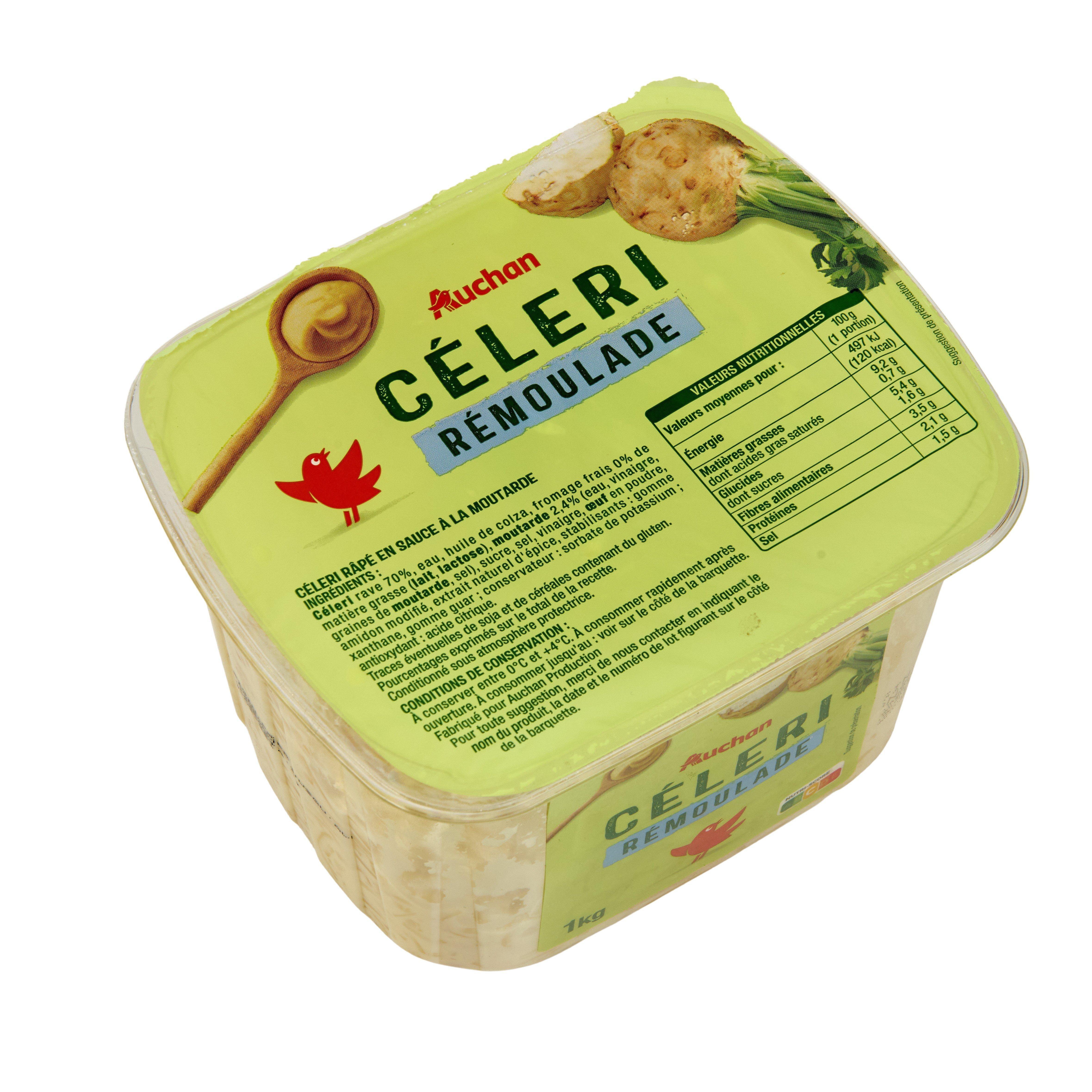 Voir la diapositive 2 : AUCHAN Céleri rémoulade 1kg