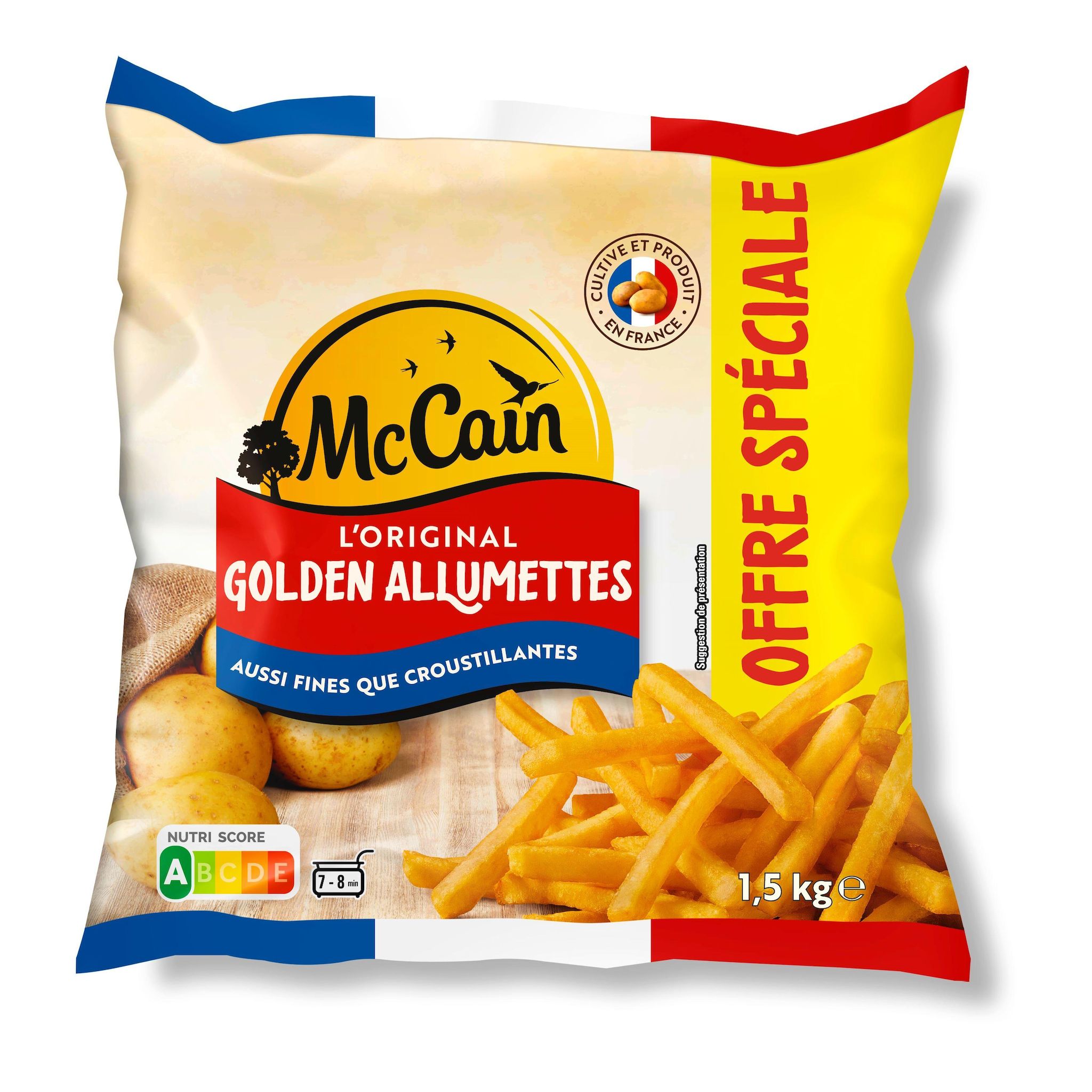 MCCAIN Frite friteuse Golden allumettes offre spéciale 1.5kg
