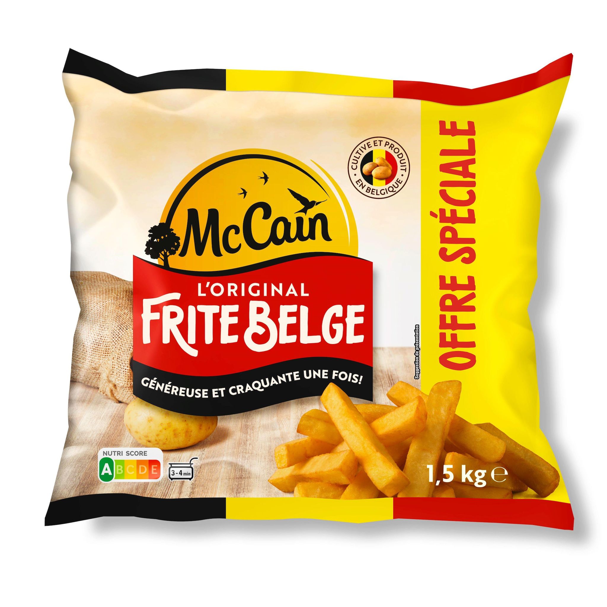 MCCAIN Frite friteuse Belge offre spéciale 1.5kg