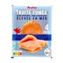 Voir la diapositive 3 : AUCHAN Truite fumée élevée en mer 4 tranches 100g