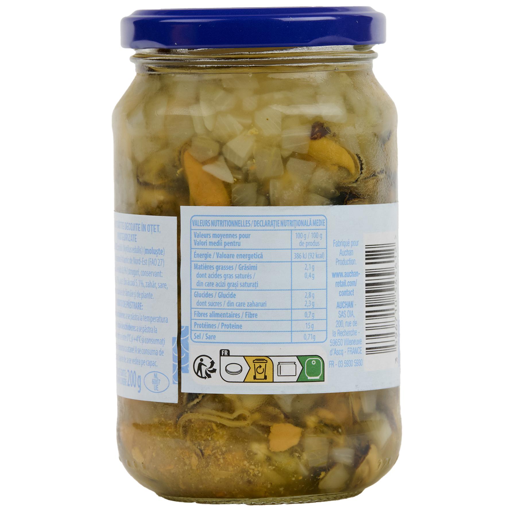 Voir la diapositive 3 : AUCHAN Moules apéritif MSC 350g