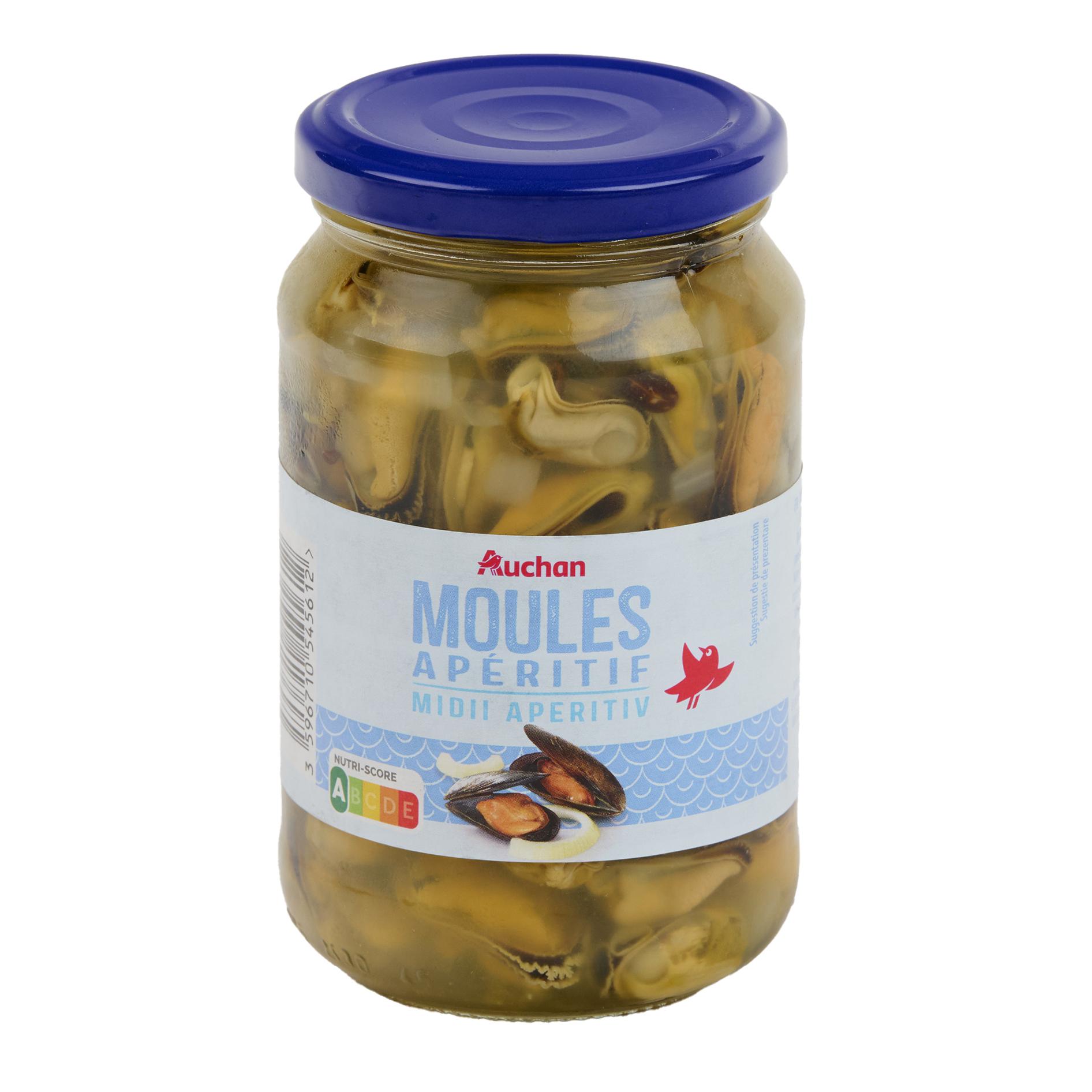 Voir la diapositive 5 : AUCHAN Moules apéritif MSC 350g