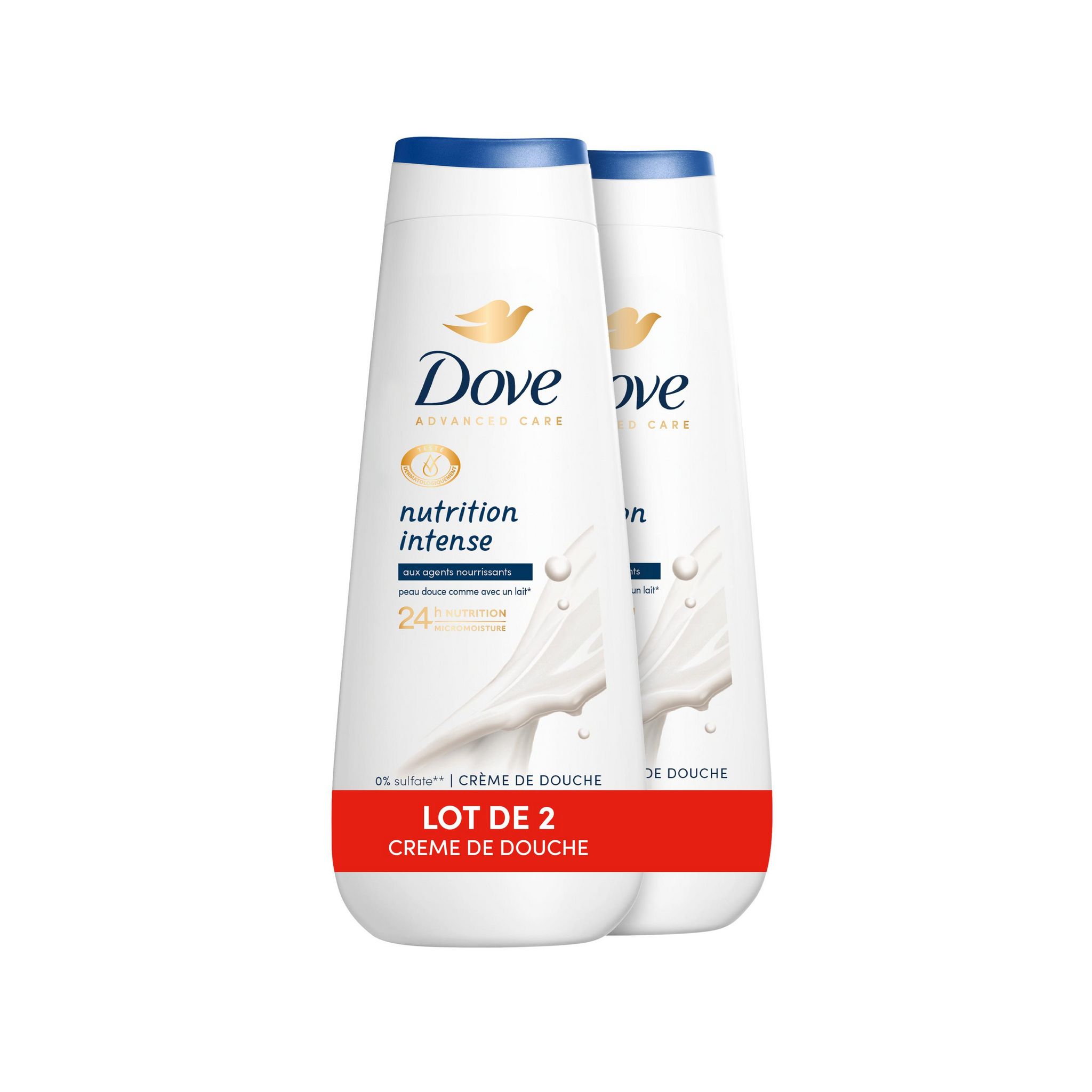 DOVE Douche nutrition intense 2x400ml