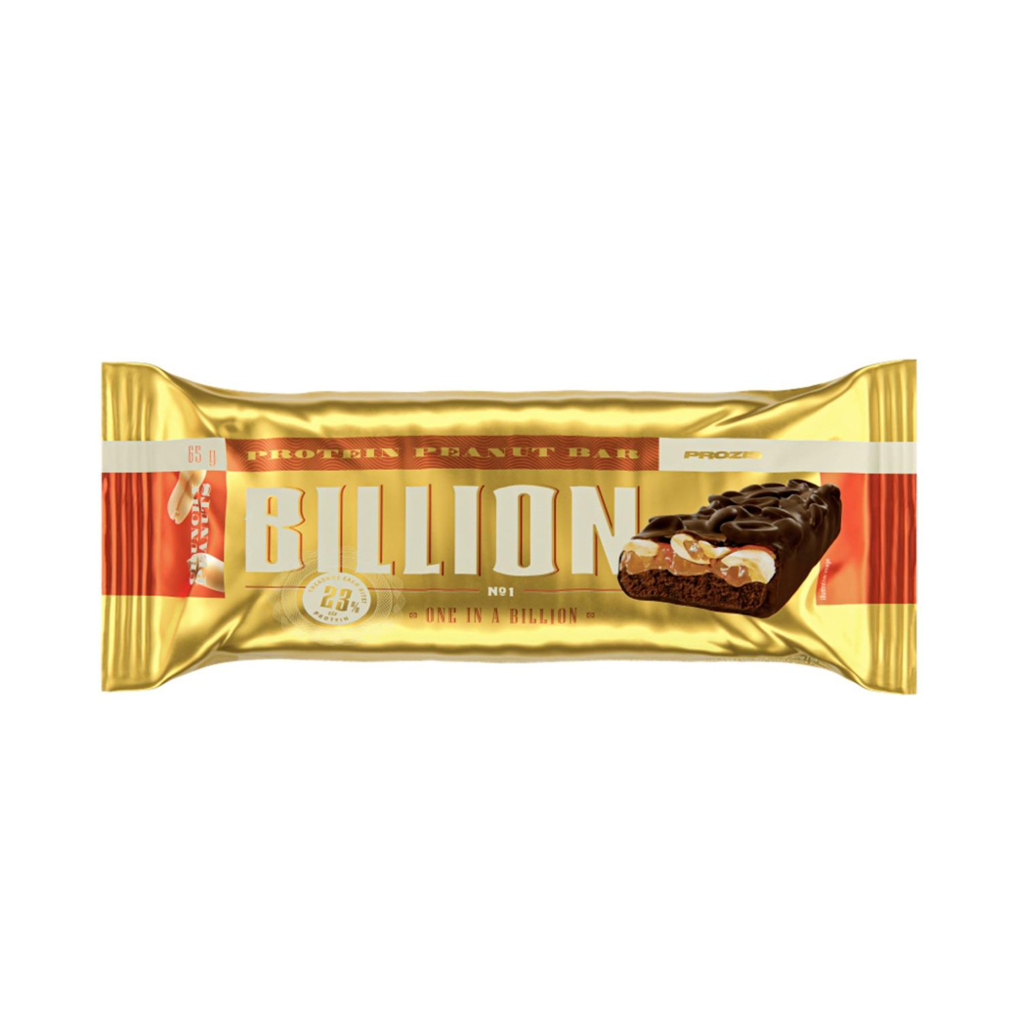 PROZIS Billion Barre protéinée à la cacahuète et chocolat 65g