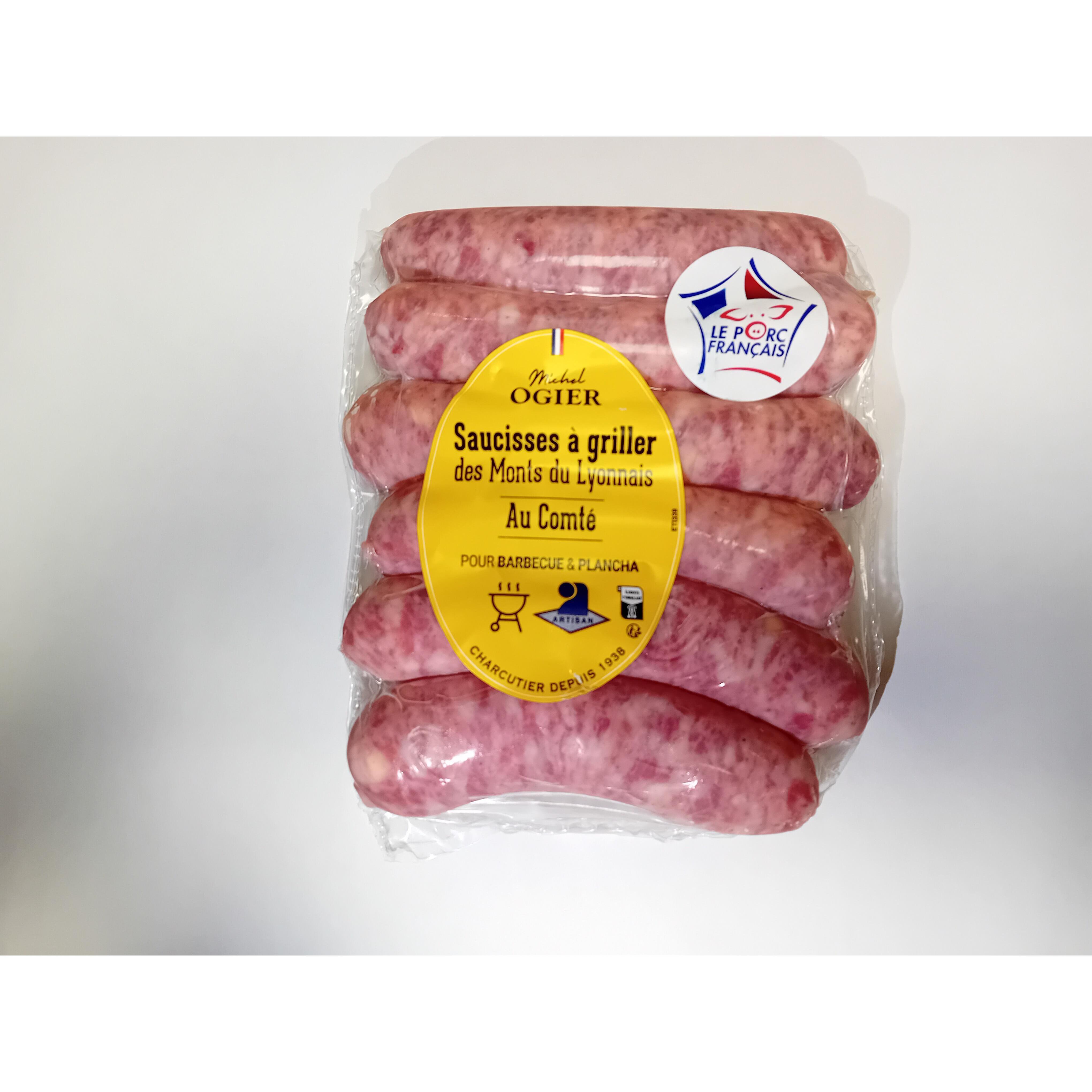 ARGAL Saucisses à griller au comté 6 pièces 480g
