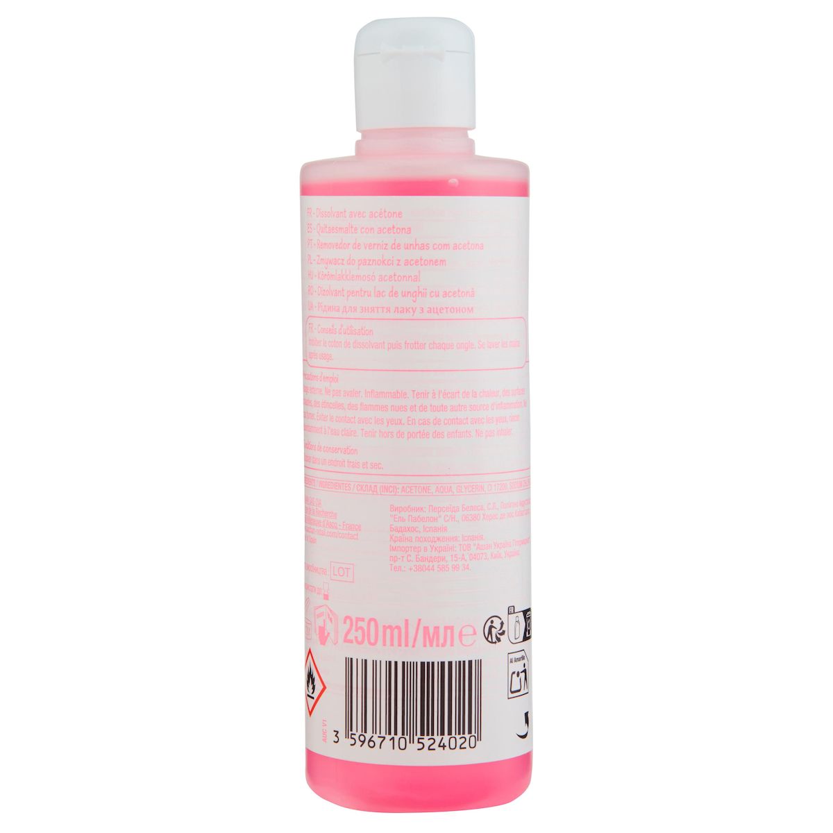 POUCE Dissolvant avec acétone 250ml