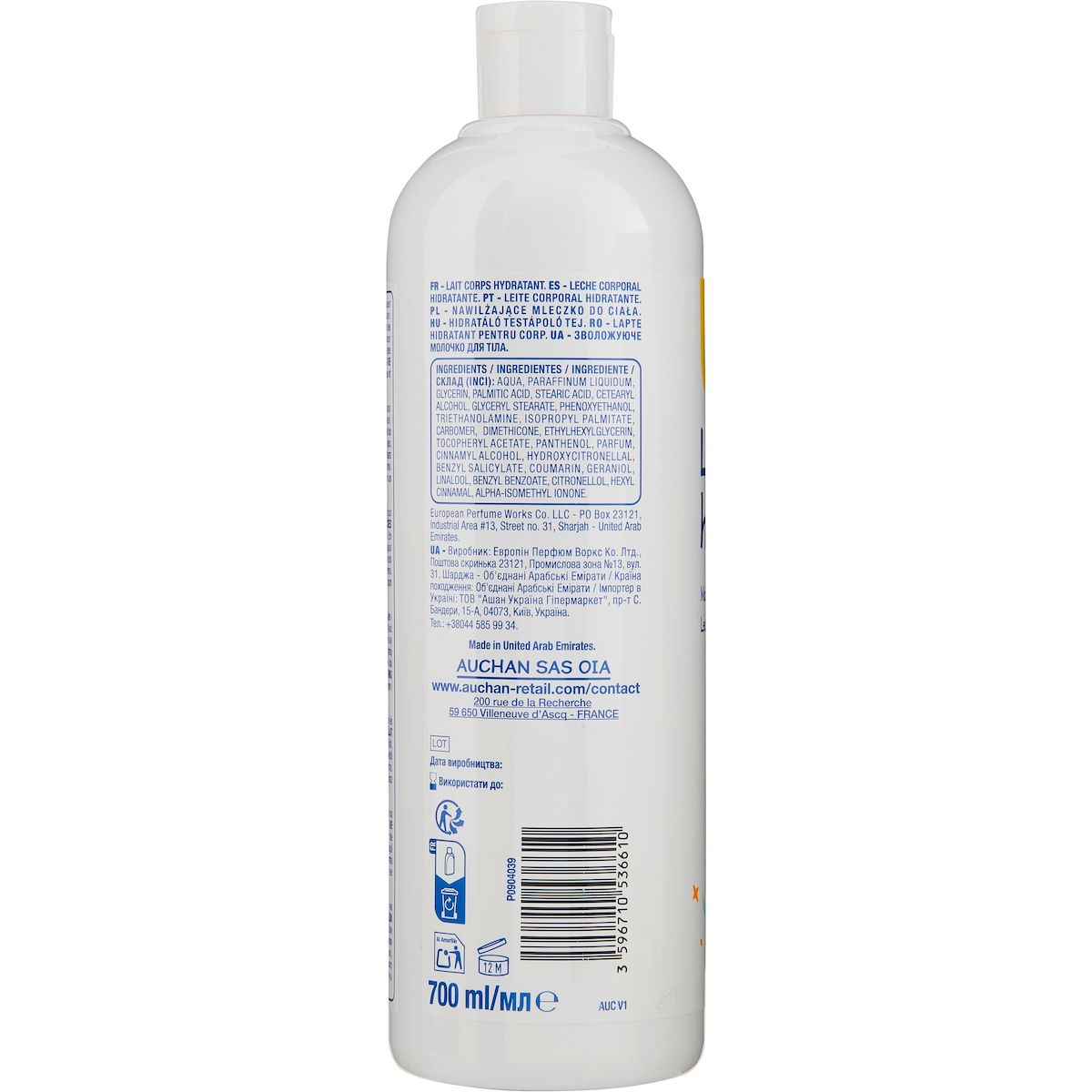 POUCE Lait corps hydratant 700ml