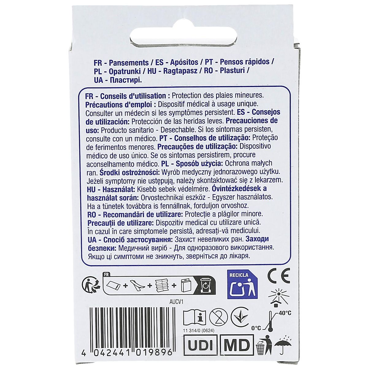 POUCE Pansements prédécoupés 30 pansements