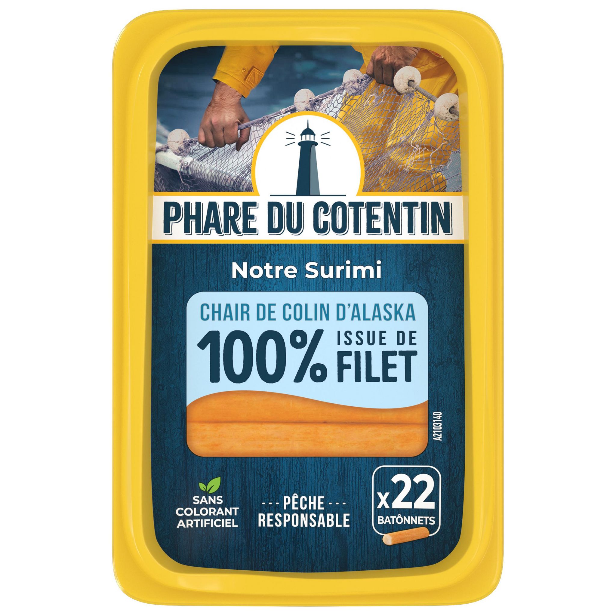 PHARE DU COTENTIN Bâtonnets de surimi 22 pièces 352g