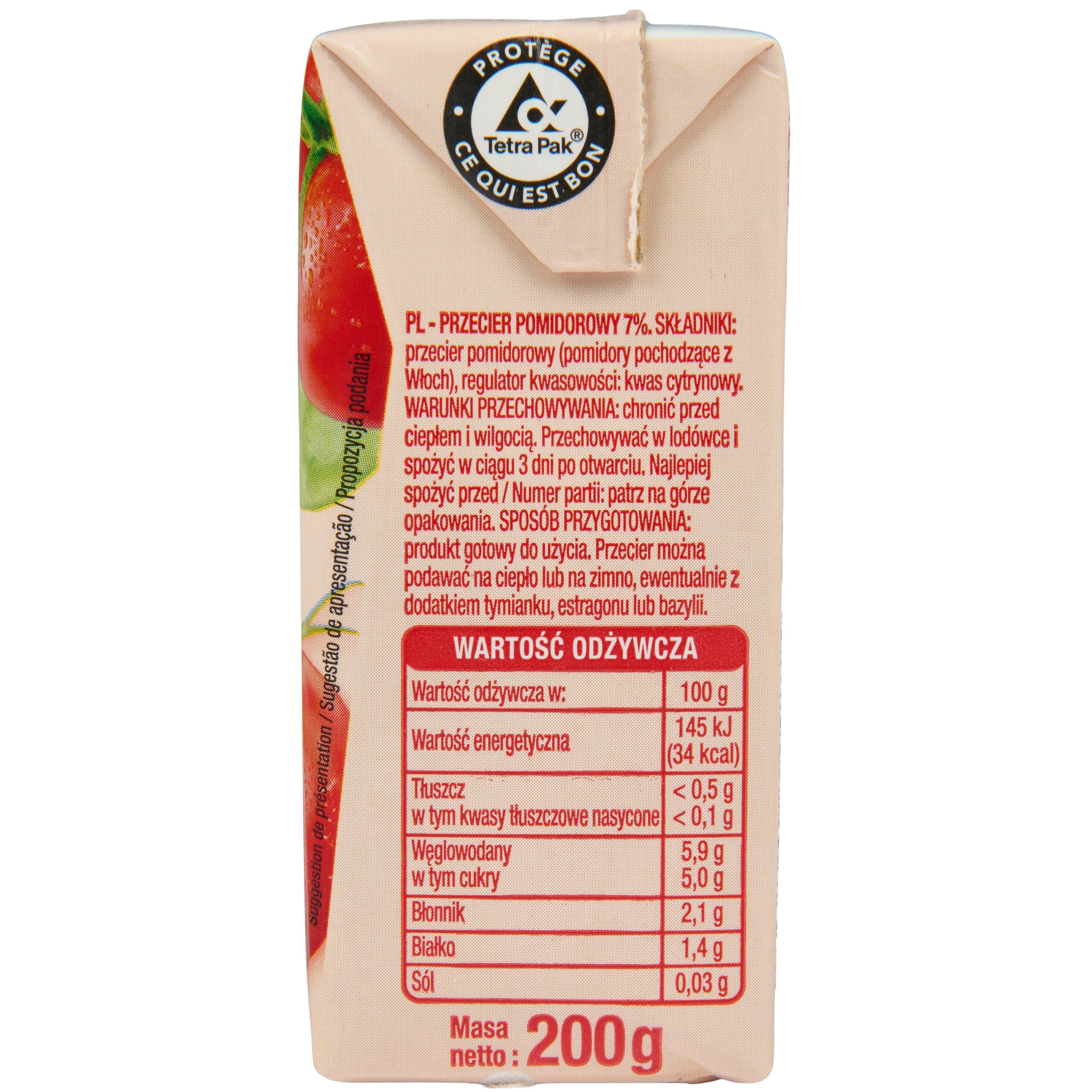 Voir la diapositive 3 : AUCHAN Purée de tomates 200g