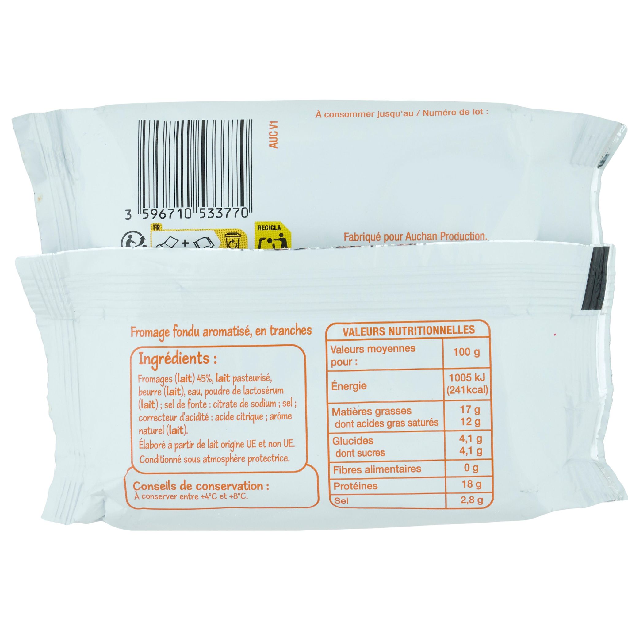 Voir la diapositive 2 : POUCE Toastinettes croque monsieur 10 tranches 200 g