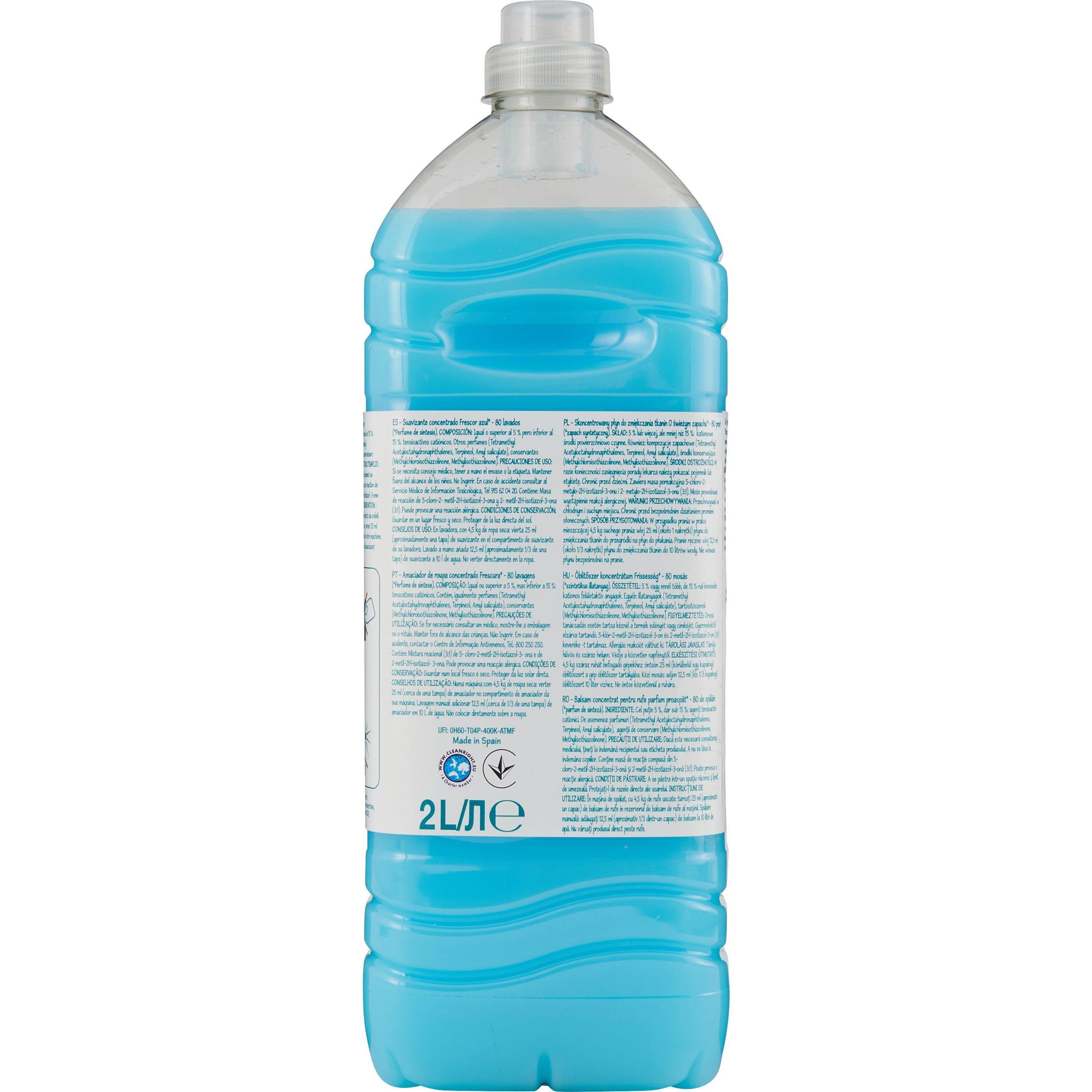 Voir la diapositive 2 : POUCE Adoucissant liquide concentré fraîcheur 80 lavages 2l