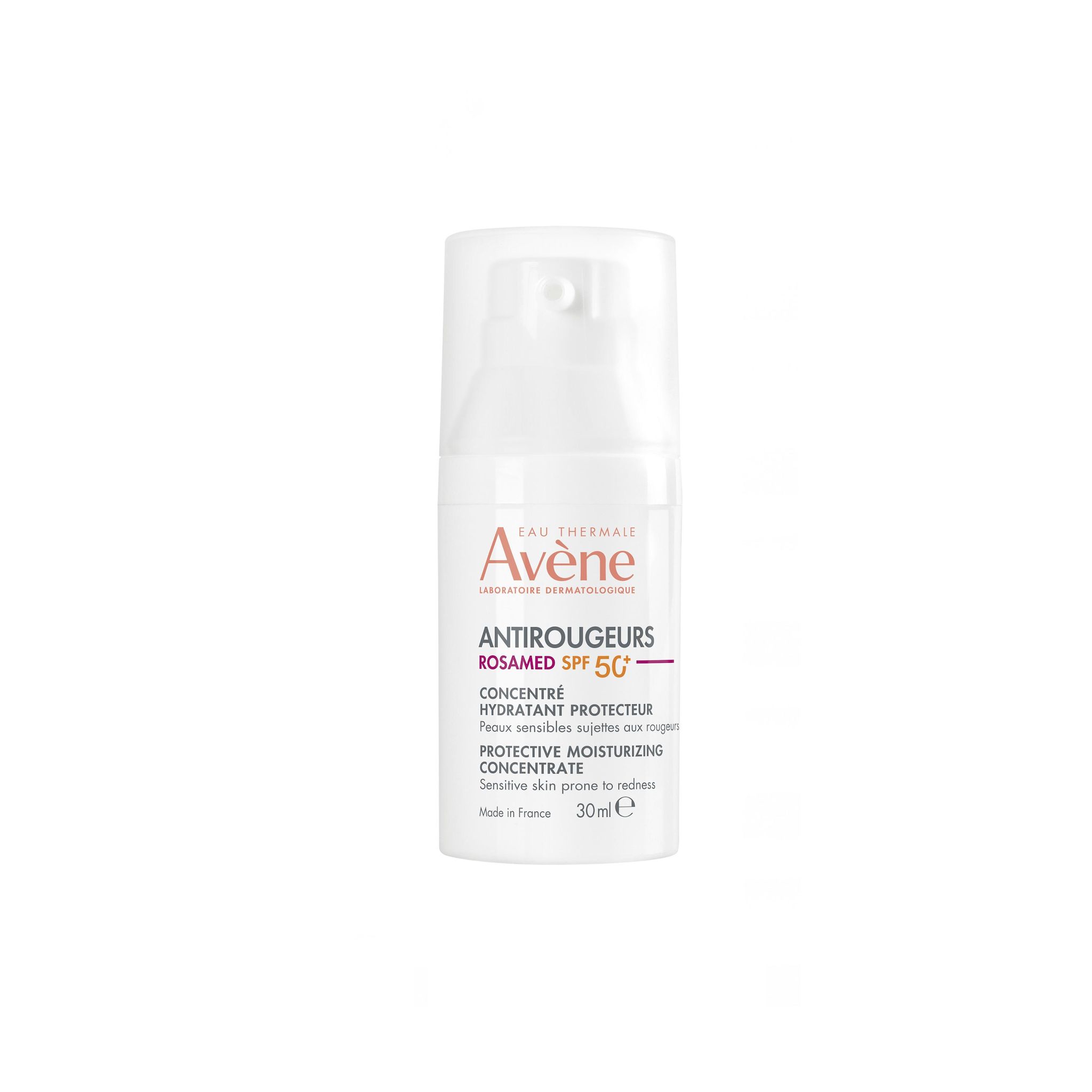 Voir la diapositive 2 : AVÈNE Anti rougeurs Rosamed SPF 50+ Concentré hydratant protecteur 30ml