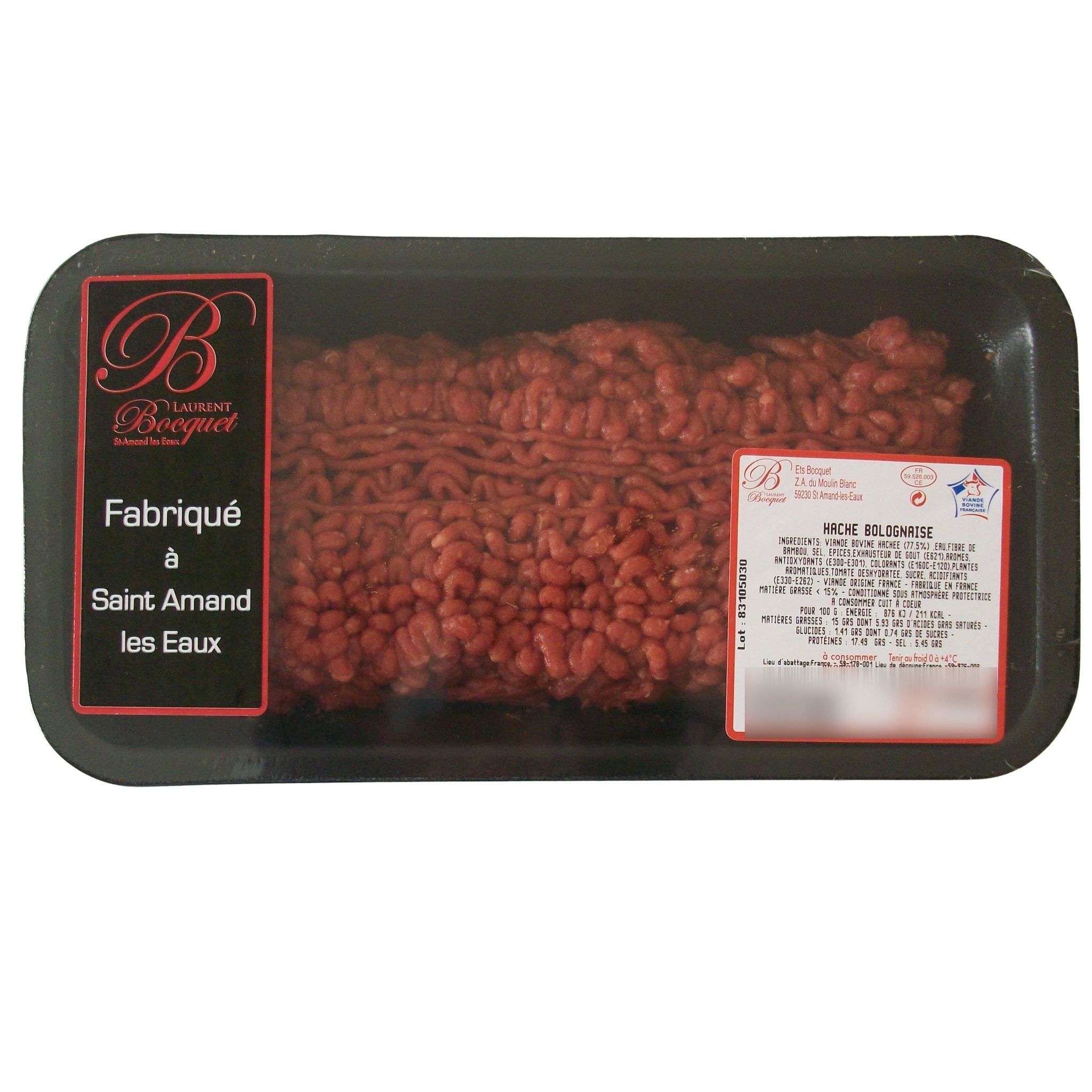 BOCQUET Haché bolognaise 350g