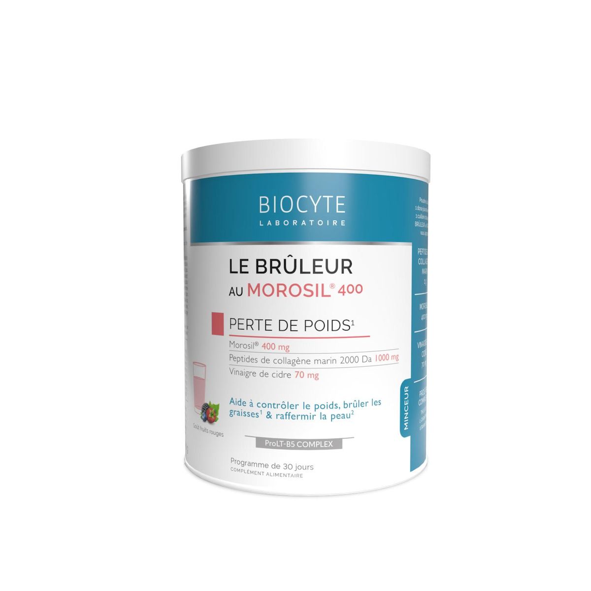 BIOCYTE Complément alimentaire perte de poids goût fruits rouges 240g