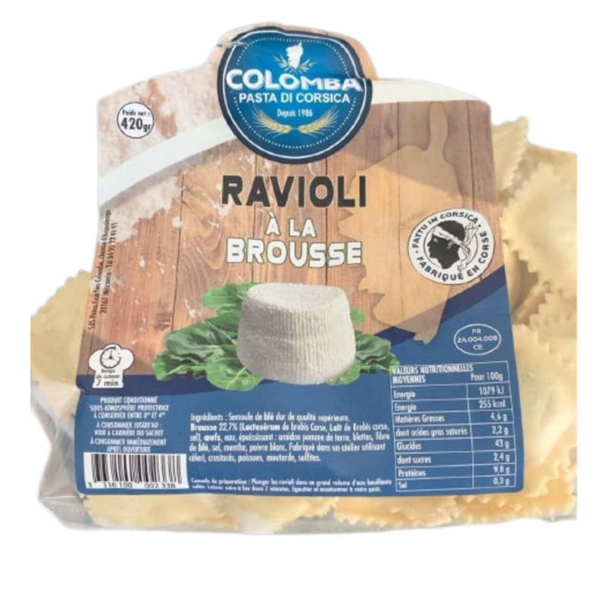 COLOMBA Ravioli à la brousse 420g
