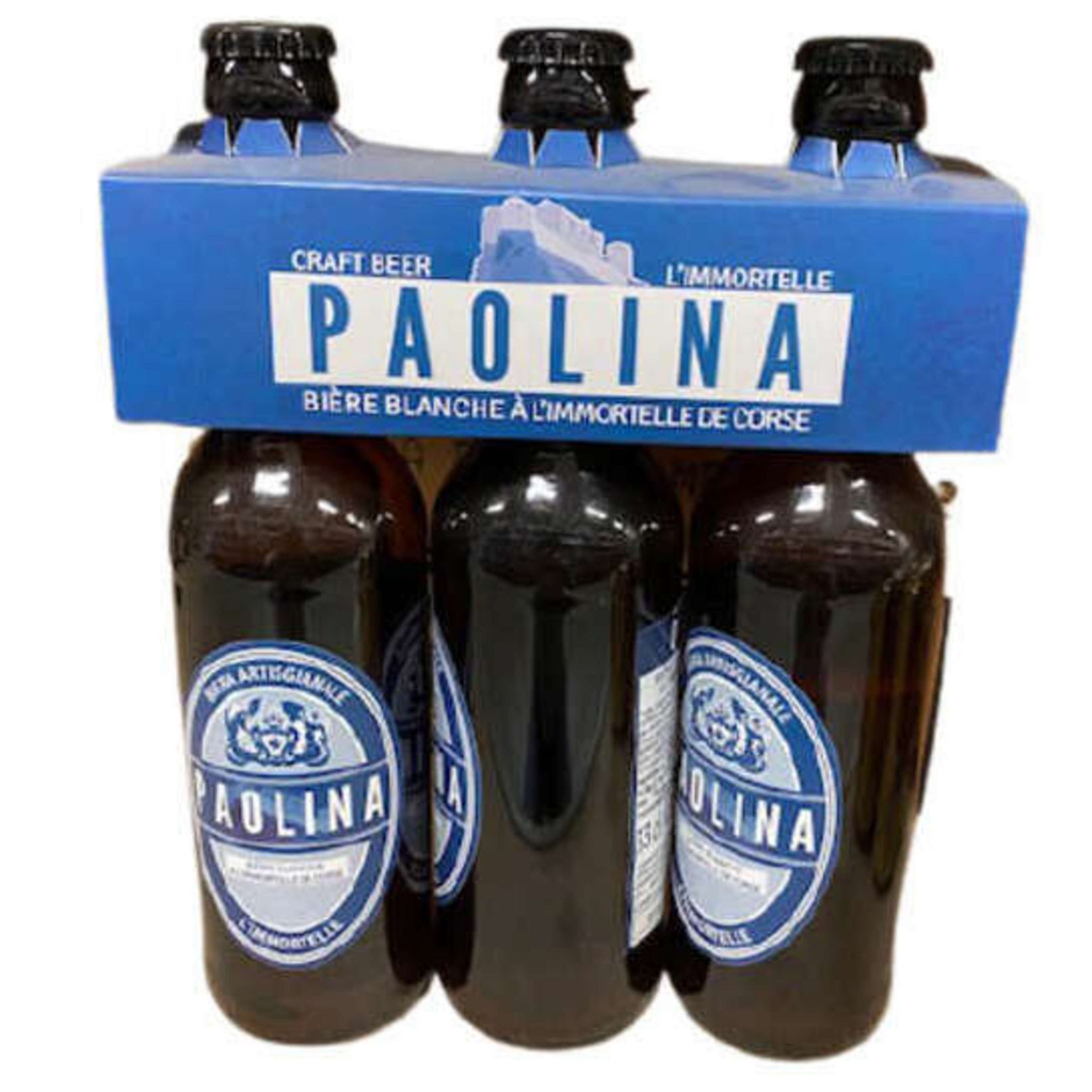 PAOLINA Bière blanche à l'immortelle de Corse 4,8% 3x33cl