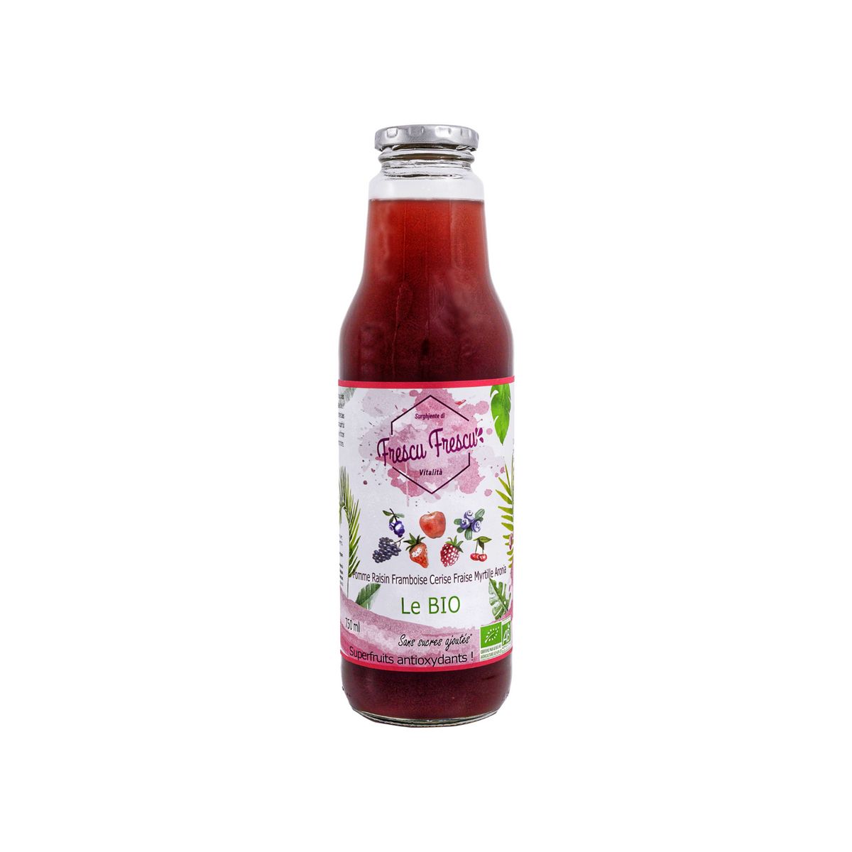 FRESCU FRESCU Jus de fruit bio aux fruits rouges 75cl
