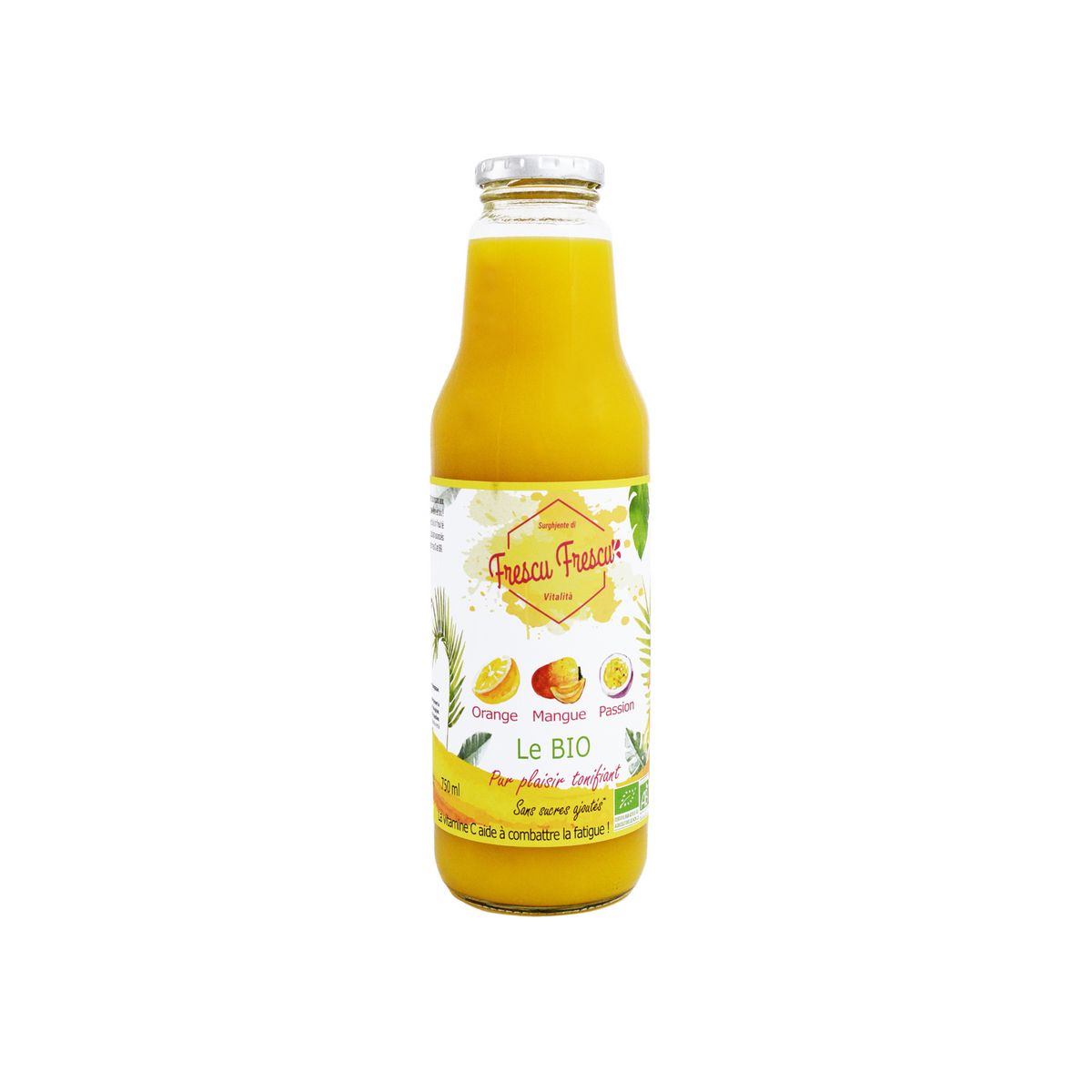 FRESCU FRESCU Jus de fruit bio à l'orange passion et mangue 75cl