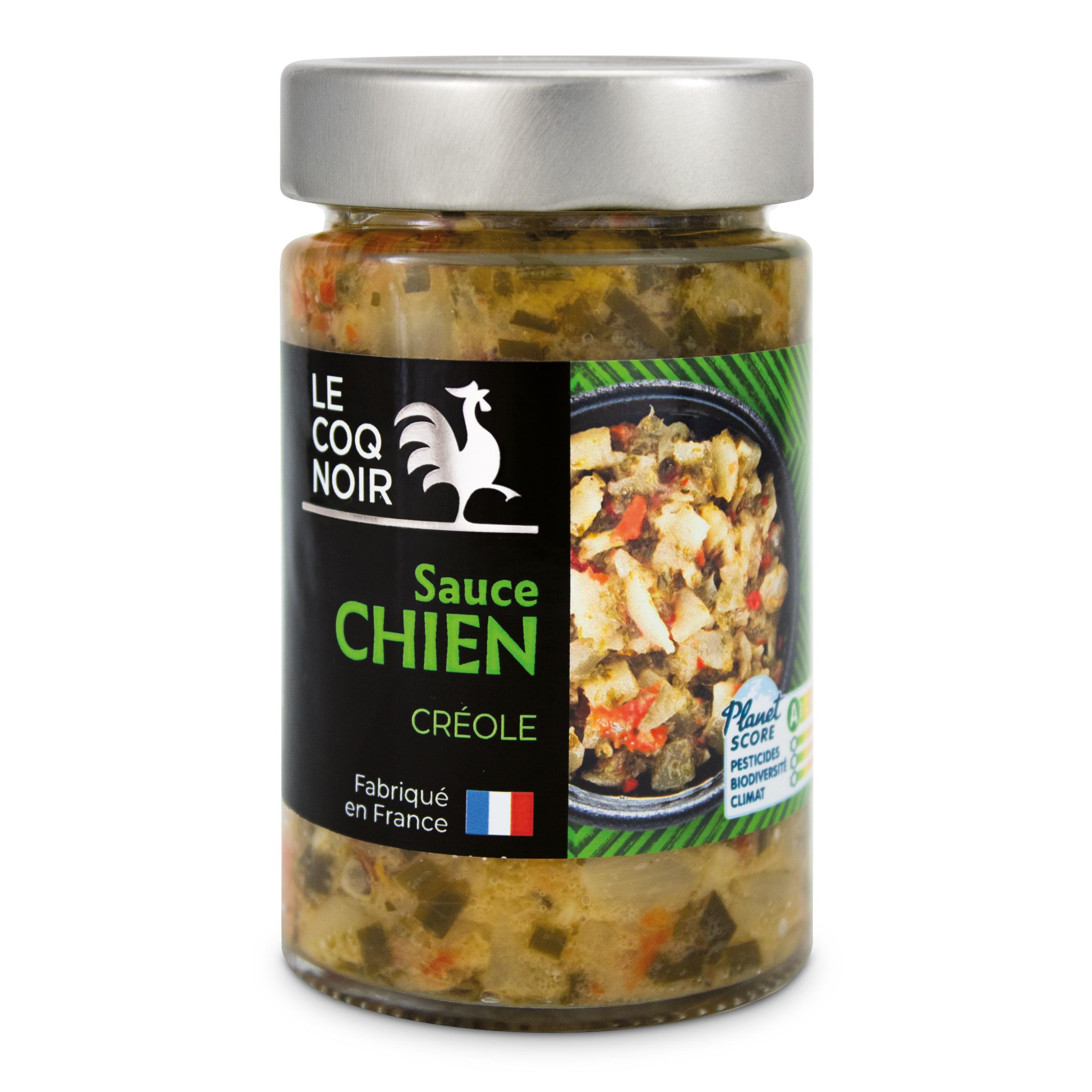 Voir la diapositive 2 : LE COQ NOIR Sauce chien créole bio 180g