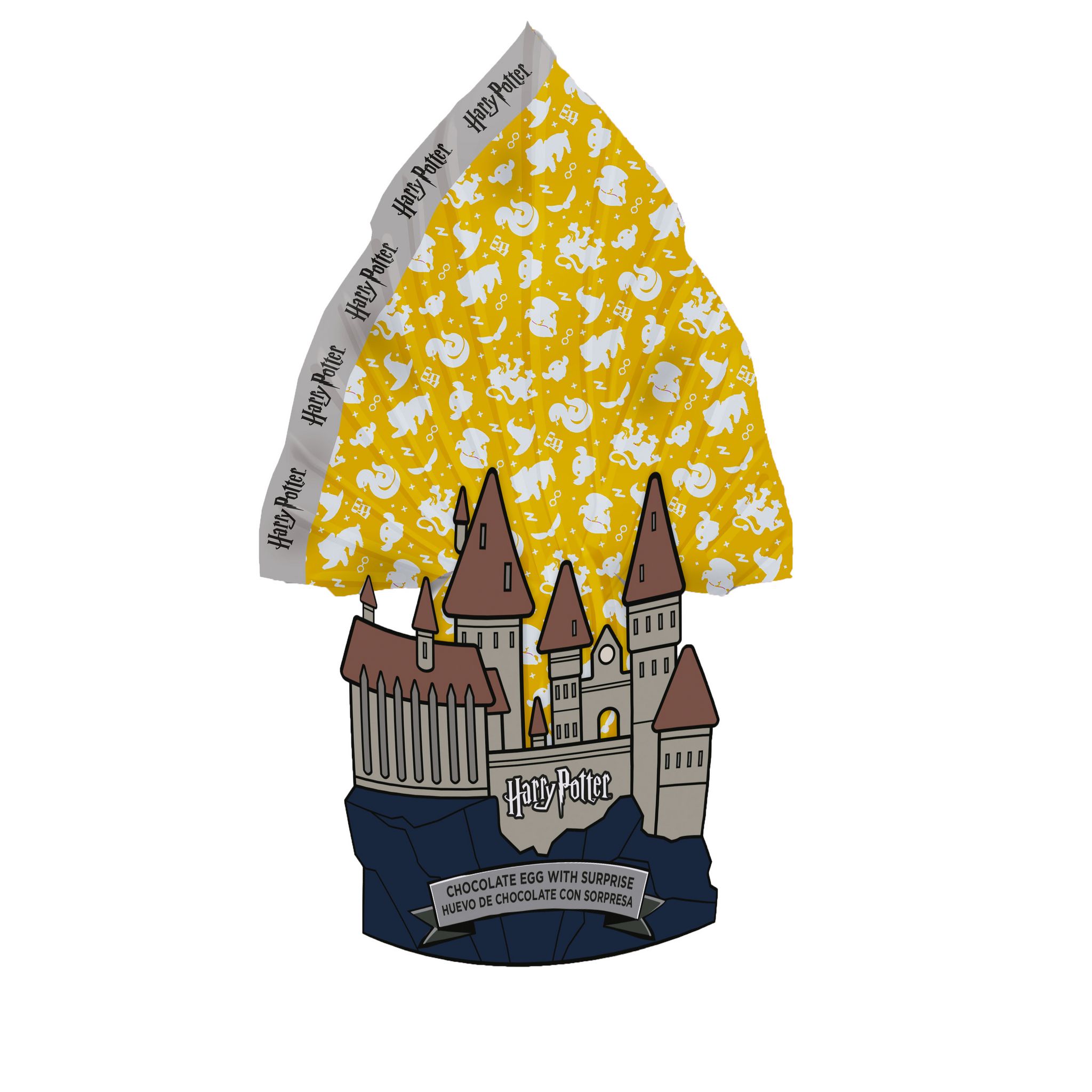 HARRY POTTER Oeuf flamme au chocolat au lait contenant une surprise Harry Potter 200g